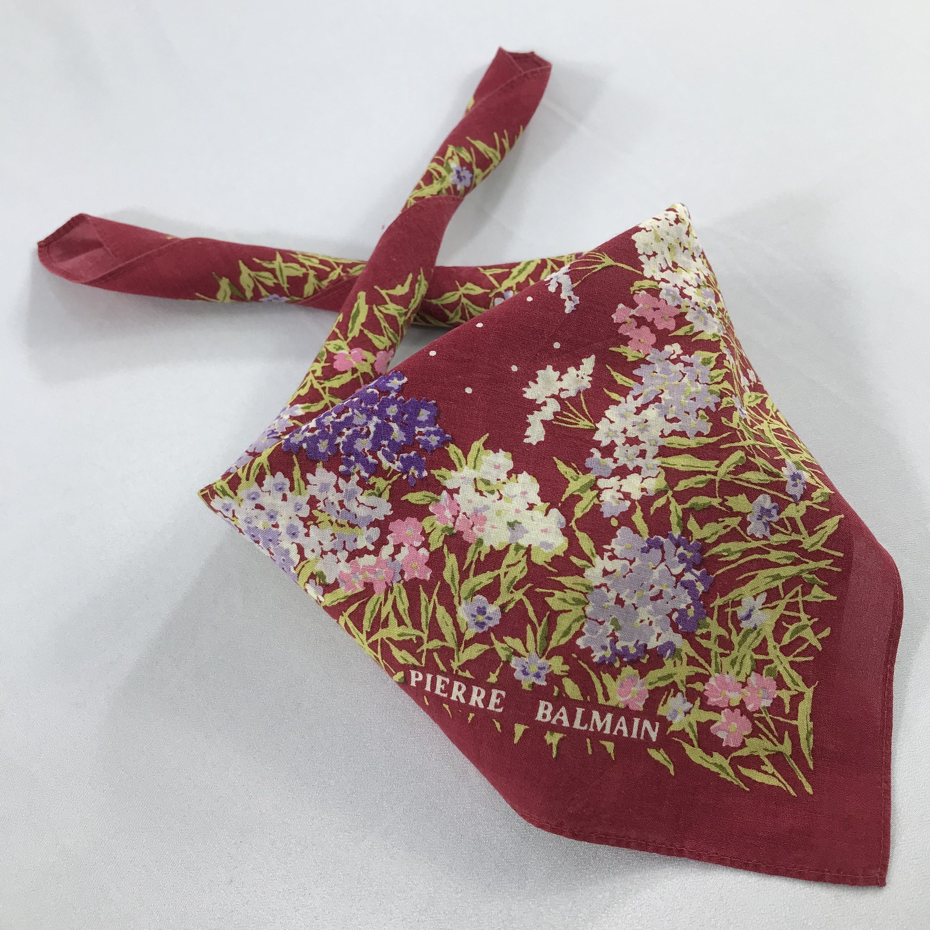 Pierre Balmain × Vintage Pierre Balmain Bandana / Handkerchief / Neckerchief - S1950 Size ONE SIZE - 4 Thumbnail