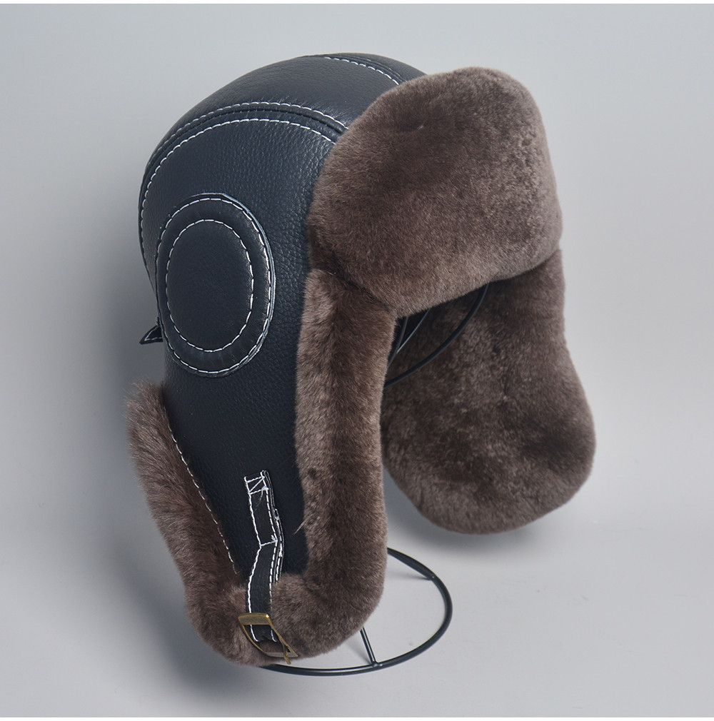 Other Nature Rex Rabbit Fur Bomber Hat Size ONE SIZE - 1 Thumbnail