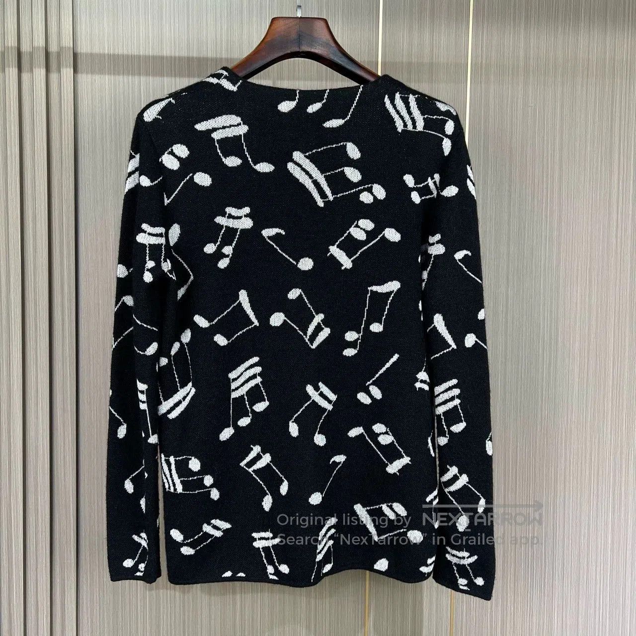 Saint Laurent Paris Saint Laurent Paris Music note cardigan sweater. Size US S / EU 44-46 / 1 - 2 Thumbnail