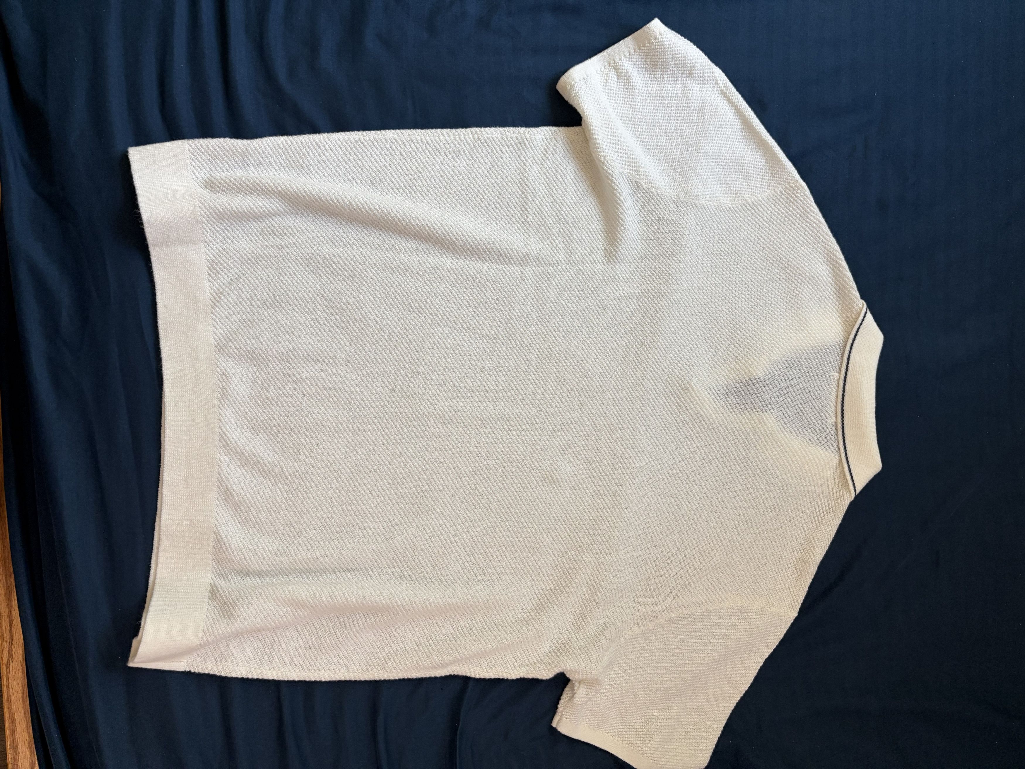 Marine Layer Marine Layer White Knitted Greyson Sweater Polo Size US L / EU 52-54 / 3 - 2 Thumbnail