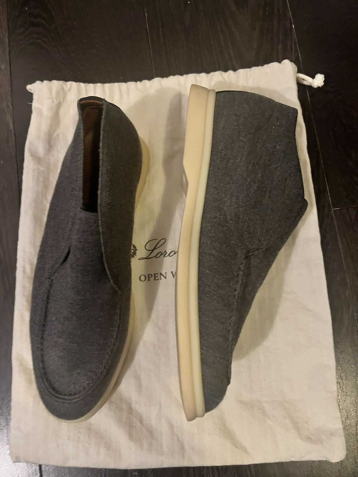 Loro Piana Loro Piana Grey Knit Open Walks size uk 6.5 Size US 6.5 / EU 39-40 - 4 Thumbnail