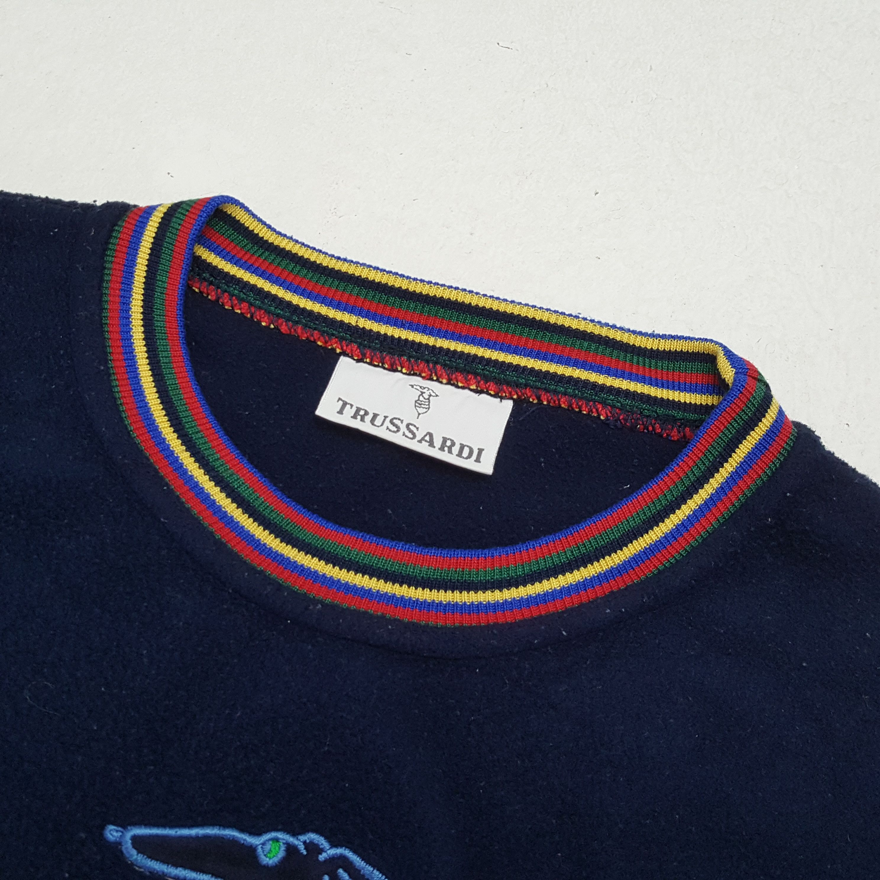 Trussardi × Vintage Vintage TRUSSARDI Italian Fashion Brand Sweatshirt Size US S / EU 44-46 / 1 - 9 Thumbnail