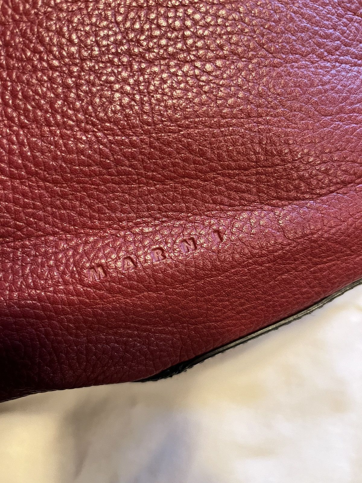 Marni Marni big leather shoulder/crossbody bag. Size ONE SIZE - 4 Thumbnail