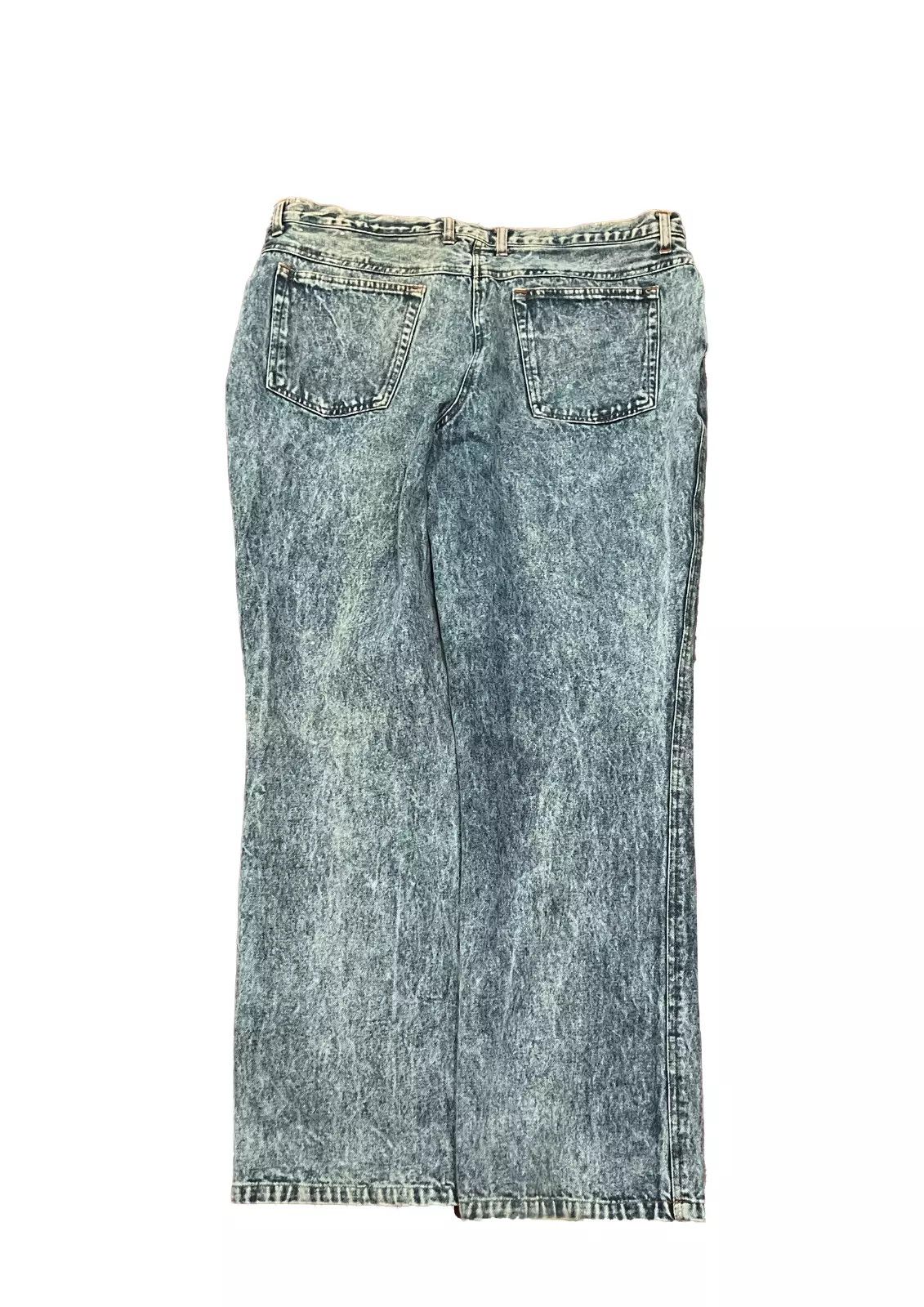 Vintage VTG Expressions Mens Jeans measures 36 x 29 Acid Wash blue Size US 36 / EU 52 - 2 Thumbnail