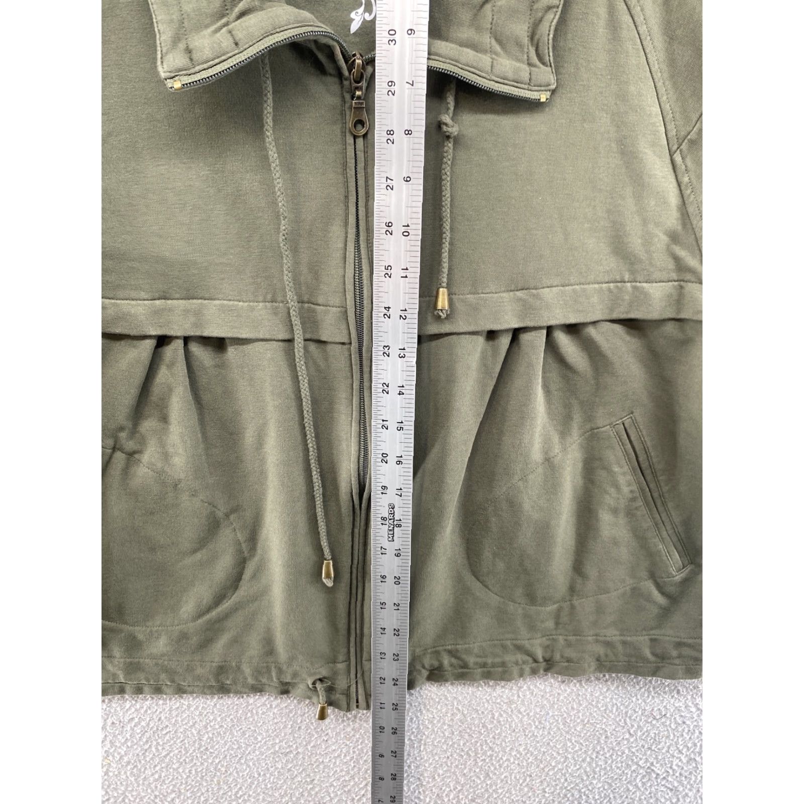 Charter Club VINTAGE Charter Club Womens Green Full Zip Sweatshirt Jacket in Size XL Size XL / US 12-14 / IT 48-50 - 5 Thumbnail