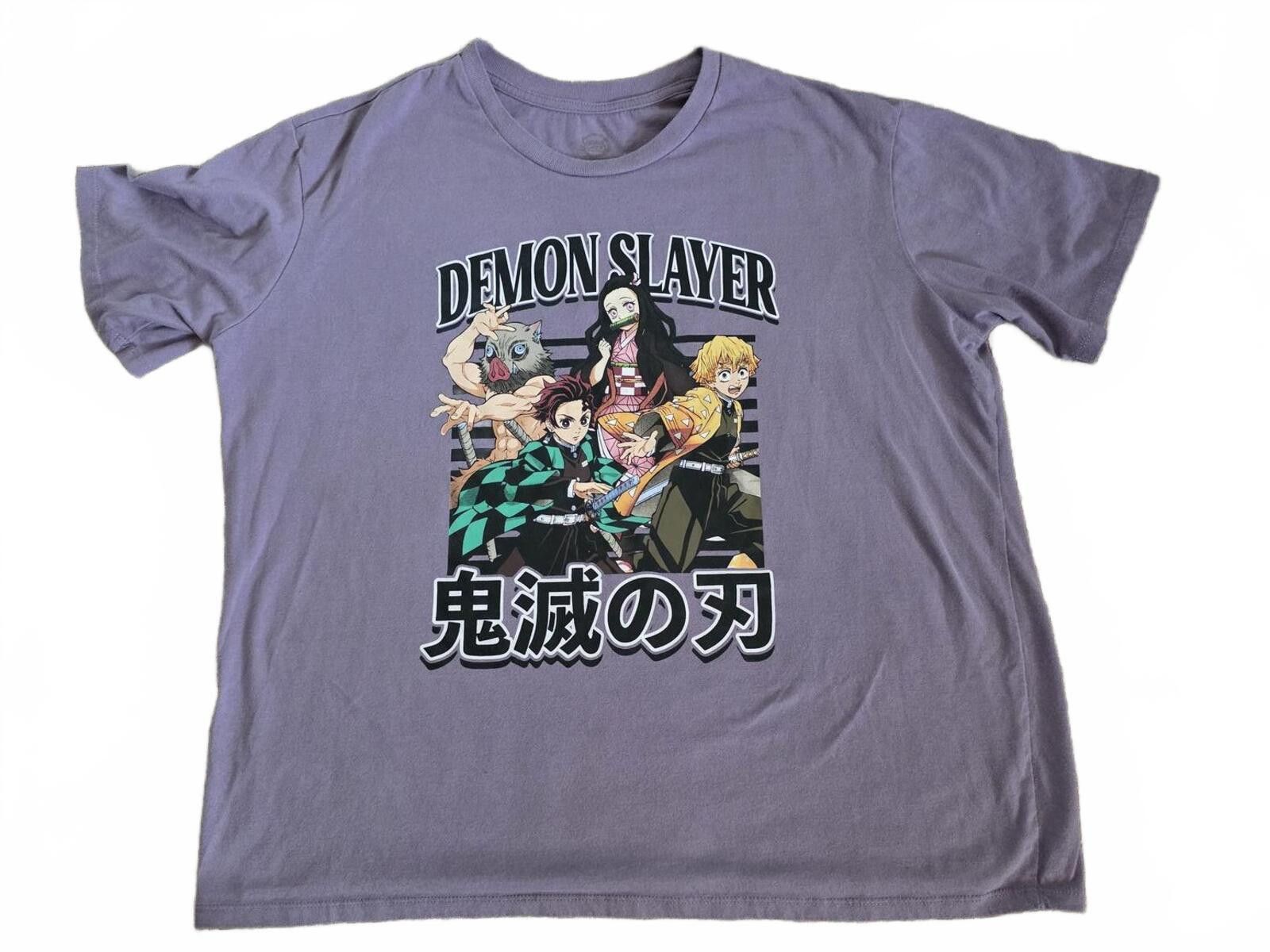 Other Demon Slayer Anime Graphic Light Purple T-Shirt Size XXL Size ONE SIZE - 2 Thumbnail