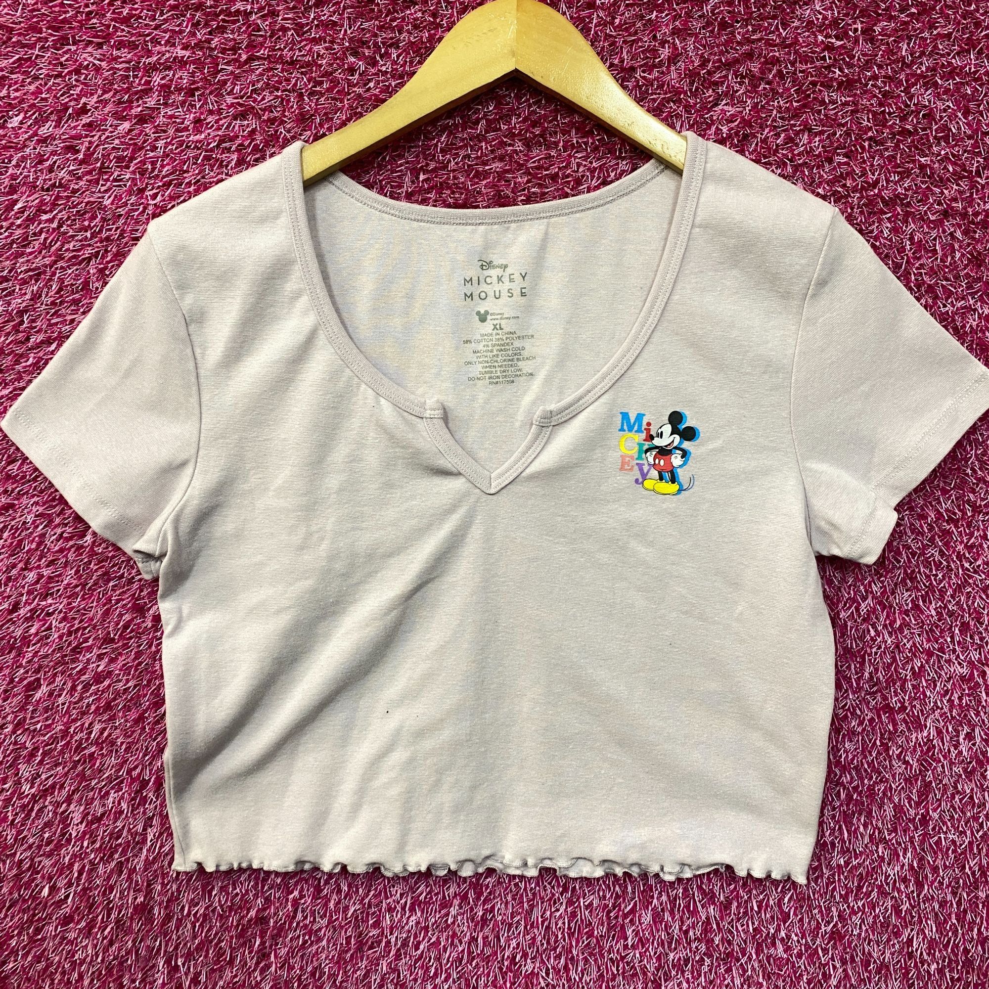 Disney Disney Mickey Mouse Lavender Ruffled Hem Croptop XL Size XL / US 12-14 / IT 48-50 - 1 Thumbnail