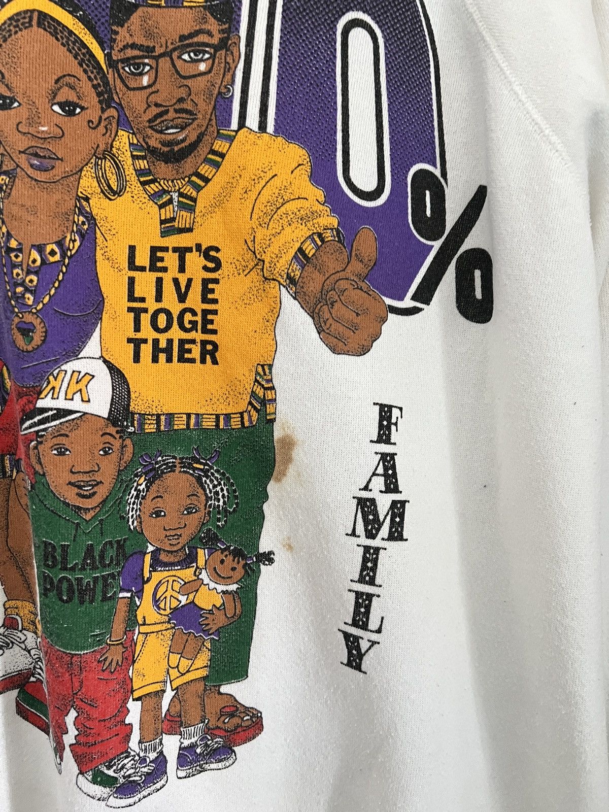 Rap Tees 90s 100% Black Family Crewneck Million March Size US XL / EU 56 / 4 - 3 Thumbnail