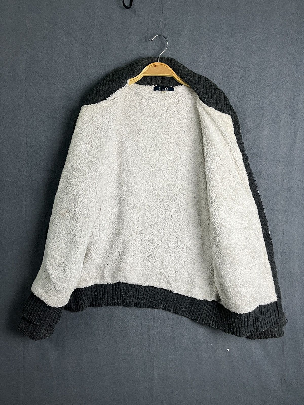 Aran Isles Knitwear × Homespun Knitwear × Vintage KNIT ZIP UP SWEATER TURTLE NECK MOOSE DESIGN Size US L / EU 52-54 / 3 - 8 Thumbnail