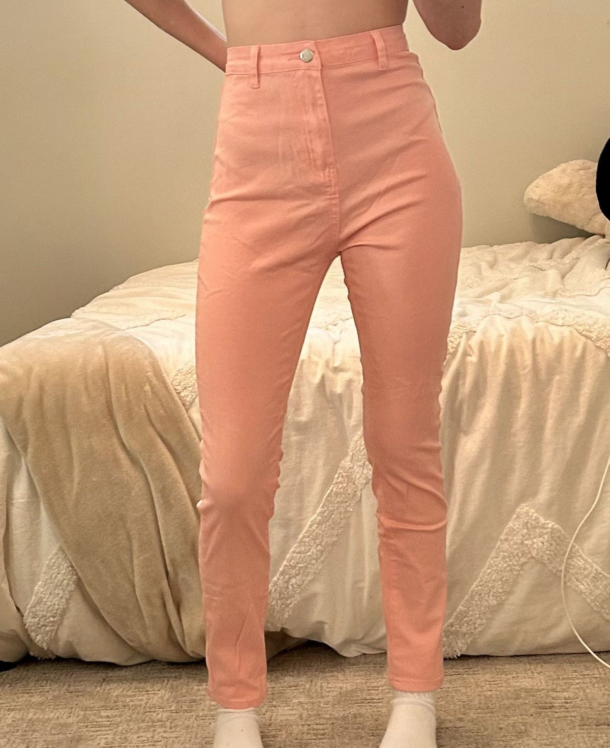 Shein Pink Shein skinny jeans xs Size 26" / US 2 / IT 38 - 1 Thumbnail