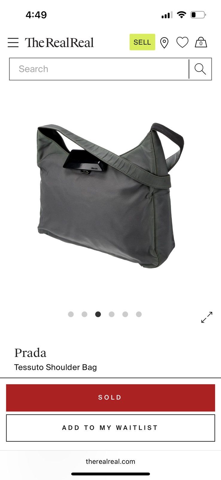 Prada PRADA TESSUTO NYLON BAG Size ONE SIZE - 7 Thumbnail