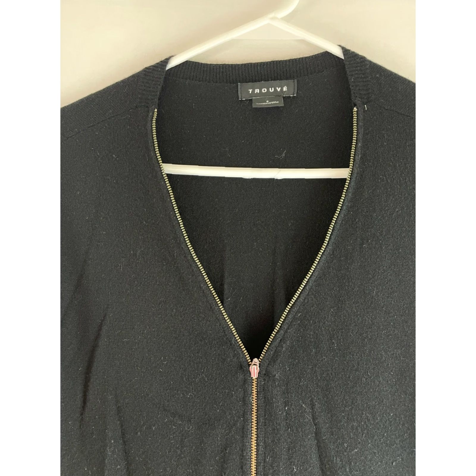 Vintage Trouve Tunic Sweater Women's Size Small Black Half Zipped Henley Long Sleeve Size S / US 4 / IT 40 - 3 Thumbnail