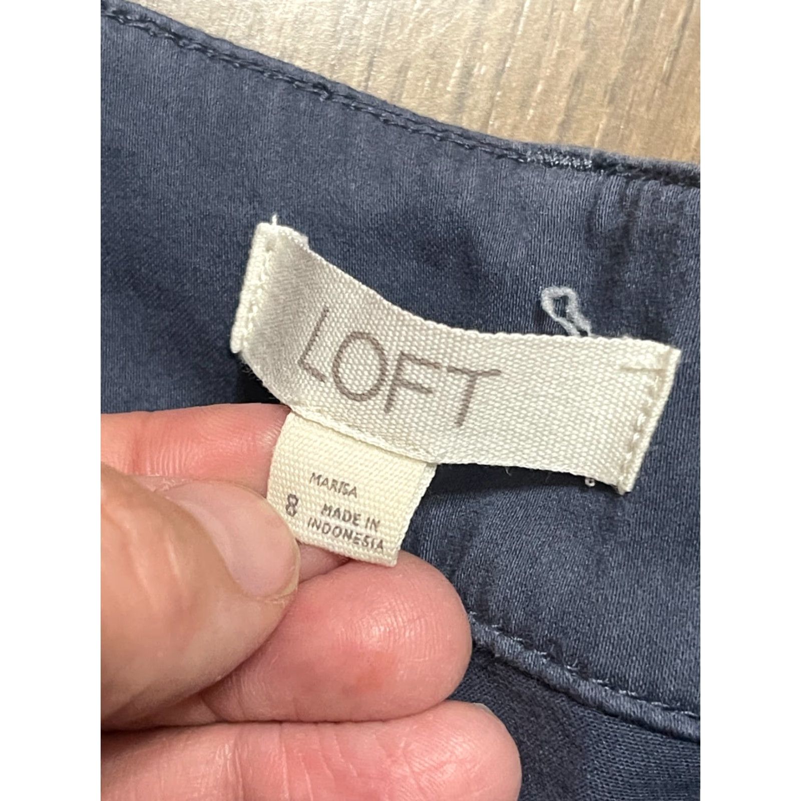Loft LOFT Pants Women's Size 8 Blue Straight Leg Pockets Size 30" / US 8 / IT 44 - 4 Thumbnail