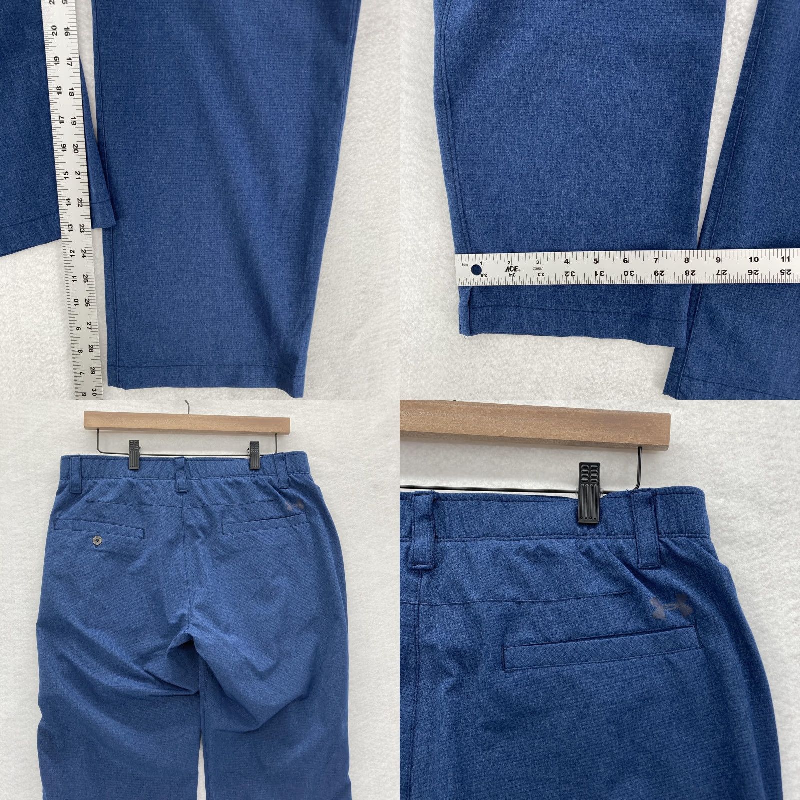 Under Armour Under Armour Golf Pants Mens 34x30 Blue Loose Fit Performance Lightweight Travel Pants Size US 34 / EU 50 - 8 Thumbnail