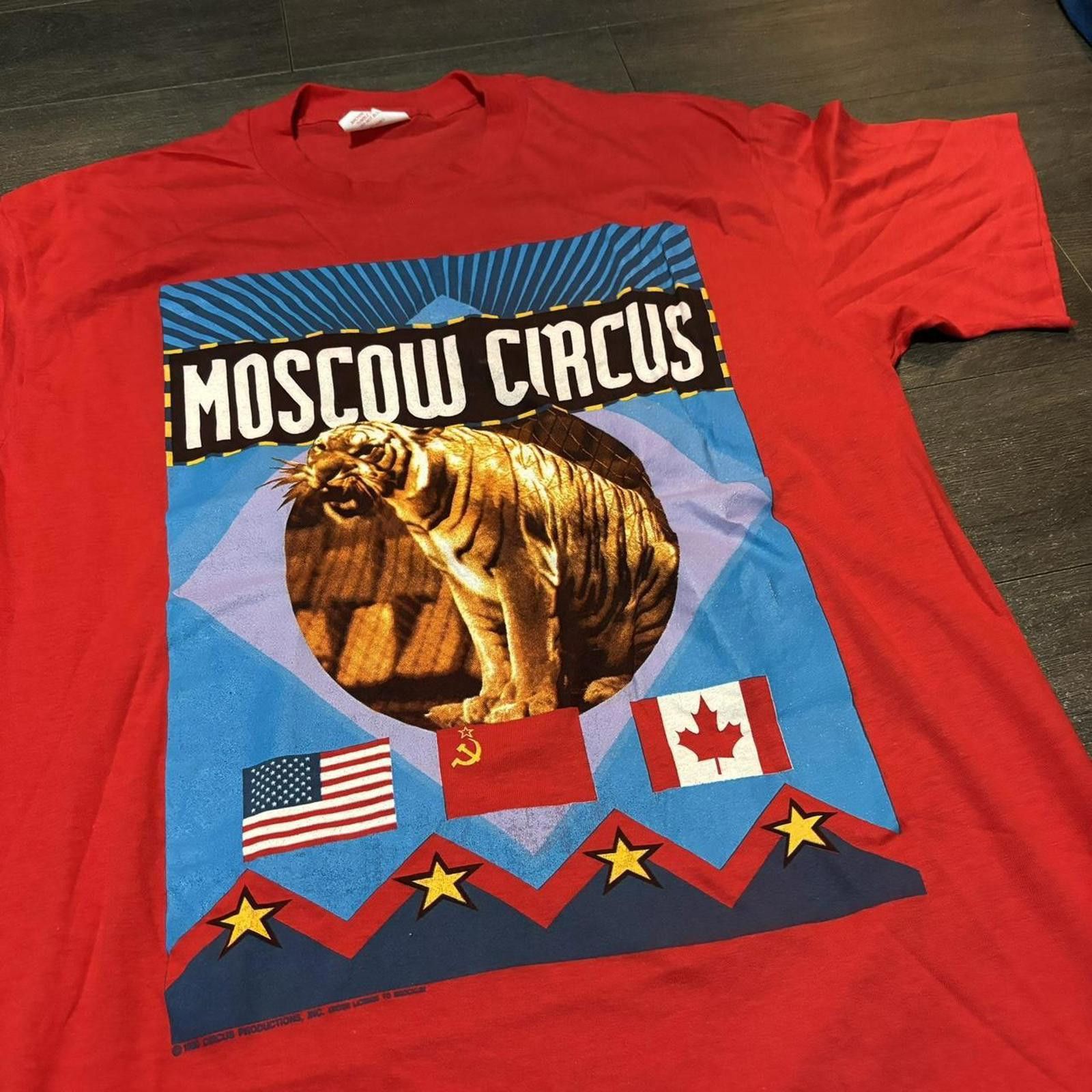 Other Vintage Moscow circus t shirt metal music festival 1989 Size US L / EU 52-54 / 3 - 3 Thumbnail