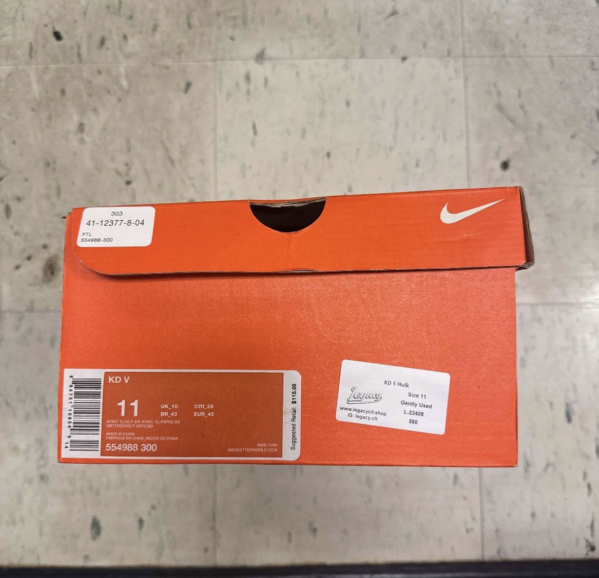 Nike KD 5 Hulk Size US 11 / EU 44 - 7 Thumbnail