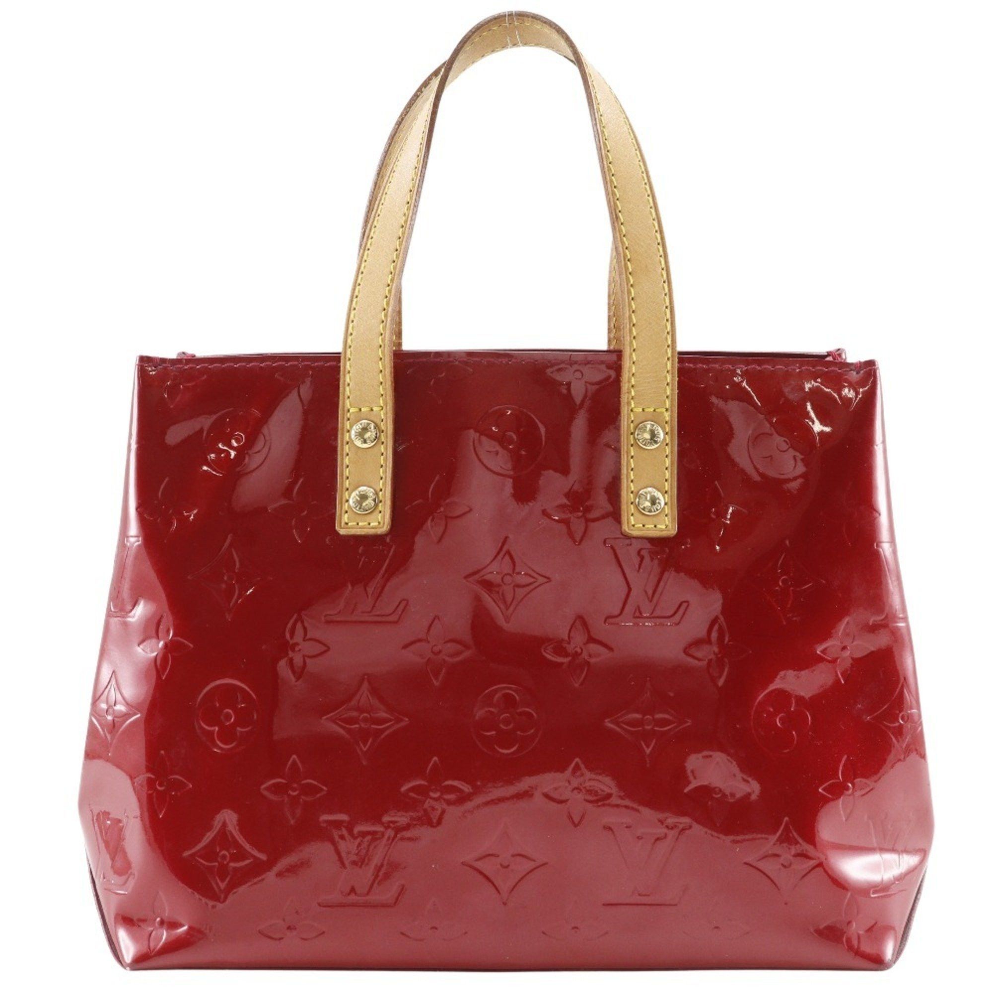 Louis Vuitton Louis Vuitton Lead PM Handbag M91990 Monogram Vernis Pomme d'Amour 2006 Red MI1006 A5 Women's Size ONE SIZE - 1 Thumbnail