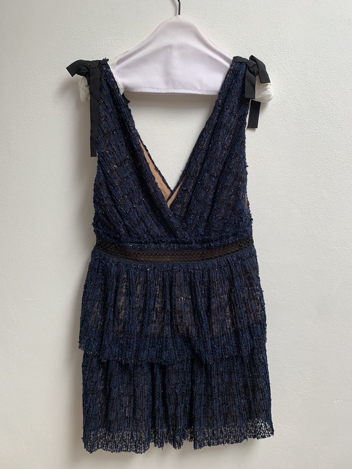 Self-Portrait Self Portrait Mini Dress Navy Size M / US 6-8 / IT 42-44 - 17 Thumbnail