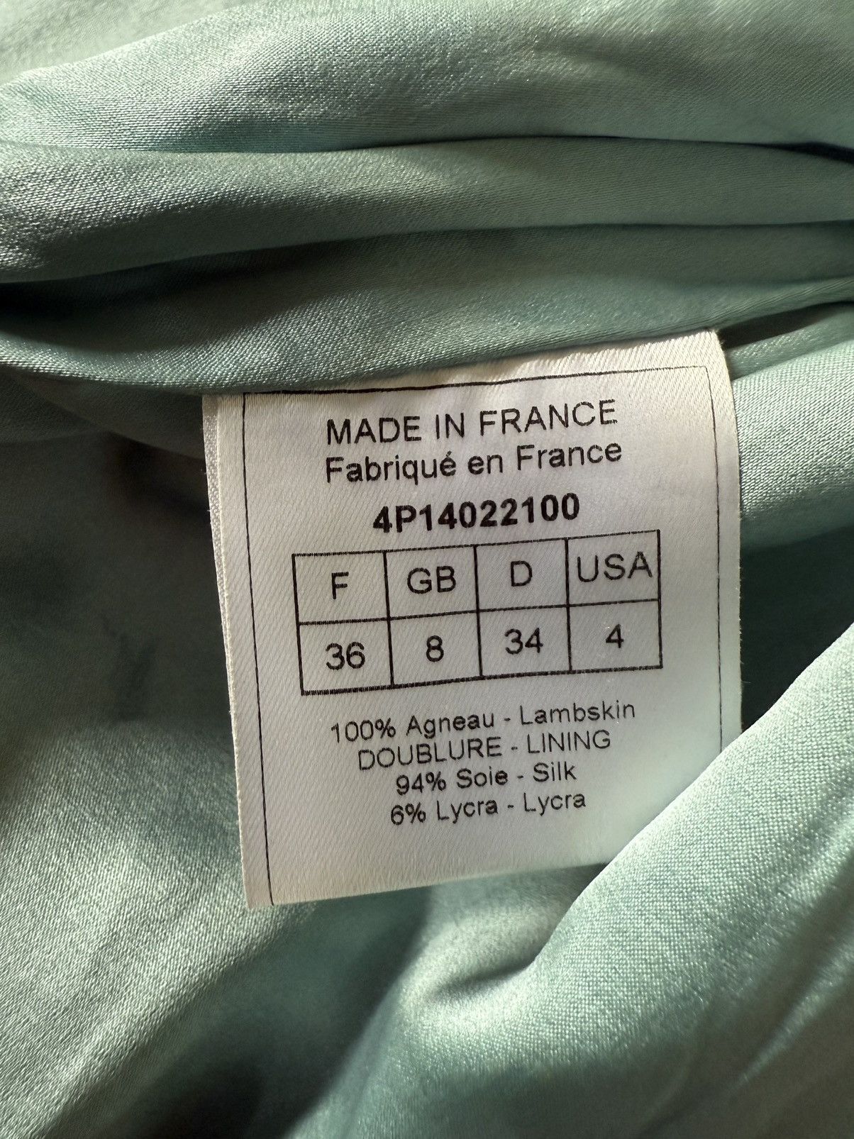 Dior Christian Dior John Galliano S/S 2004 Turquoise Biker Jacket Size XS / US 0-2 / IT 36-38 - 6 Thumbnail