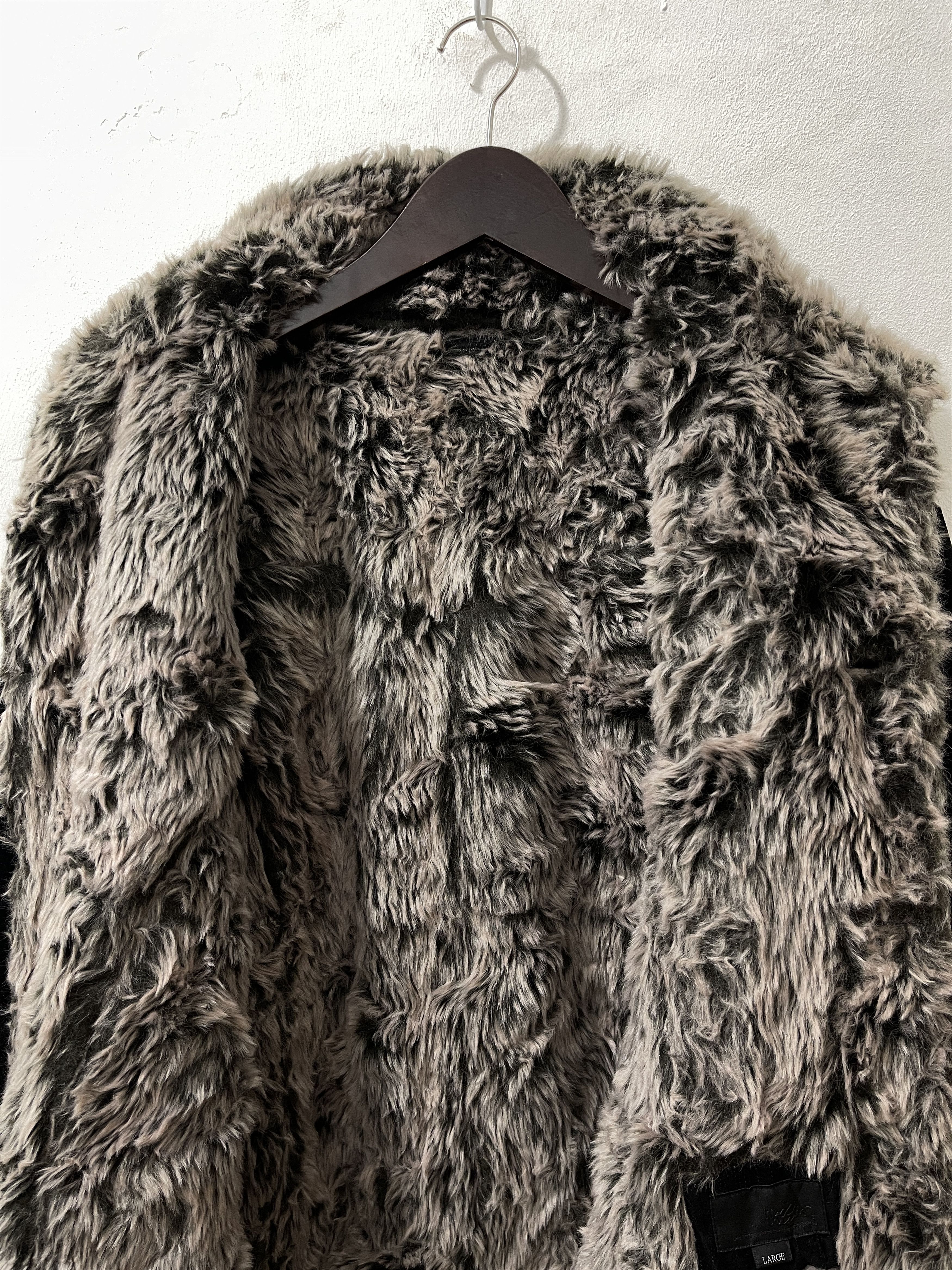 Japanese Brand Mossimo Japan Archive Fur Gothic Vkei Style Jacket Size US L / EU 52-54 / 3 - 9 Thumbnail