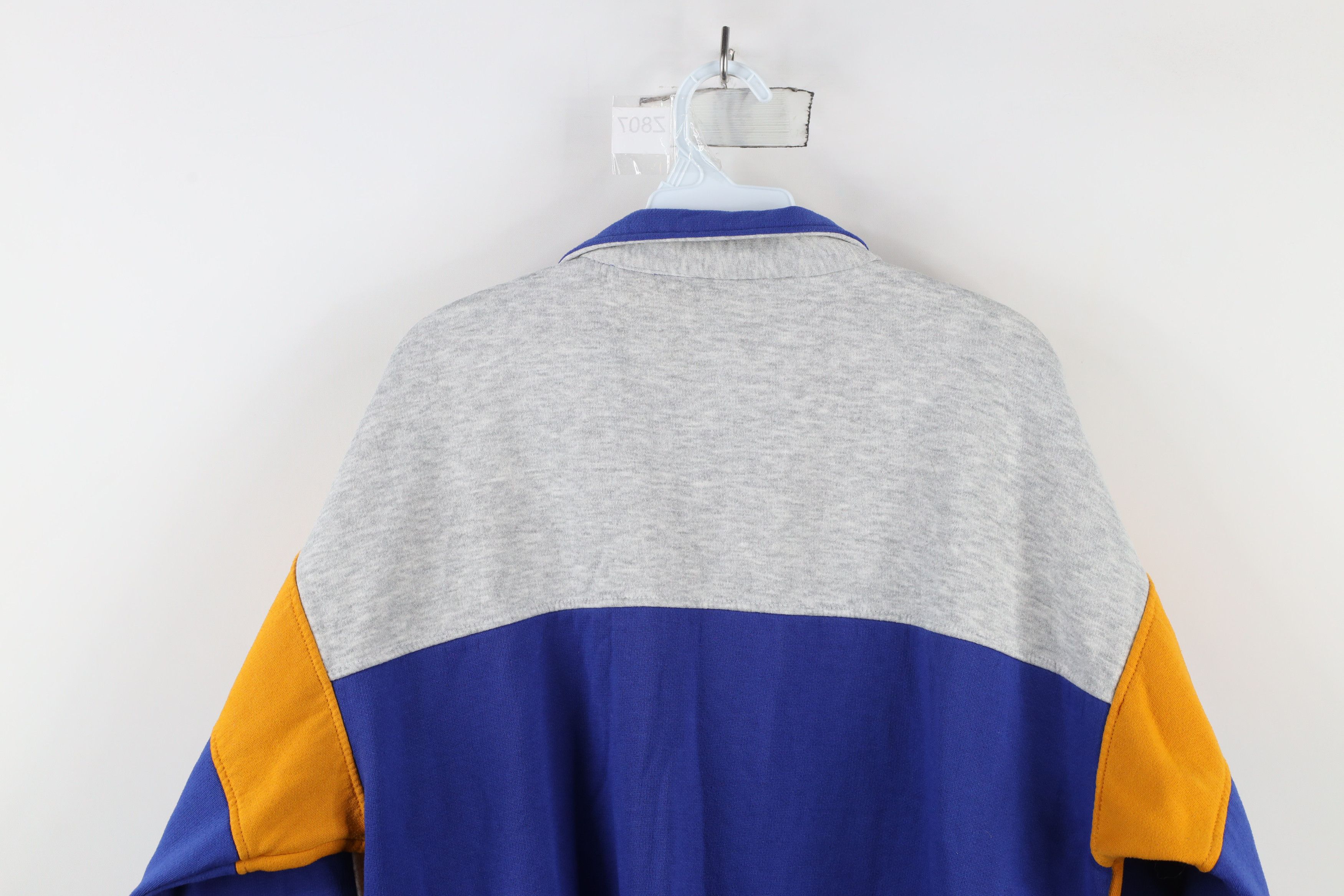 Vintage Vintage 90s Streetwear Faded Block Warm Up Track Jacket Size US L / EU 52-54 / 3 - 10 Thumbnail