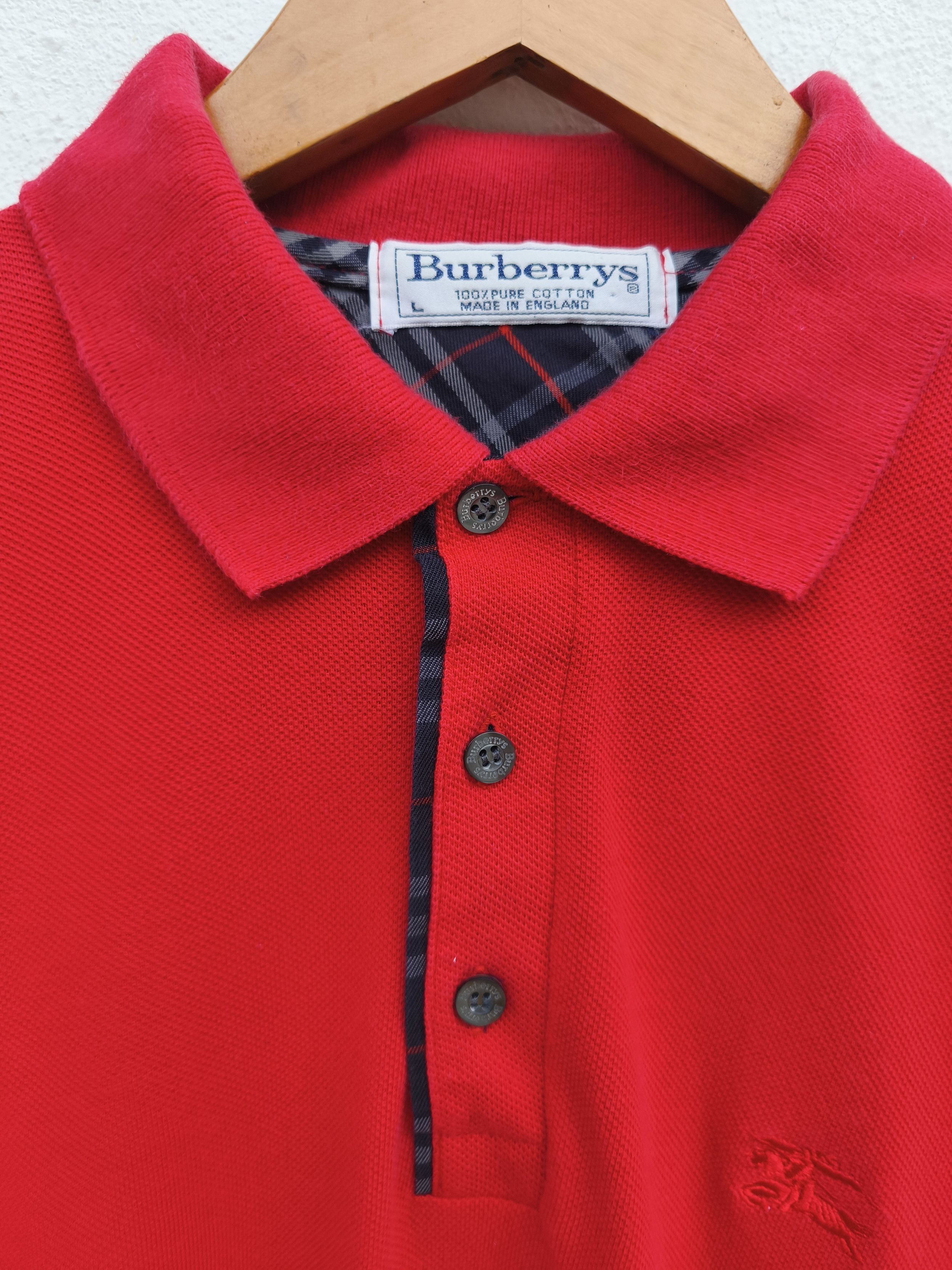 Burberry 🔥 Vintage Burberry t shirt polos long sleeve Size US L / EU 52-54 / 3 - 4 Thumbnail