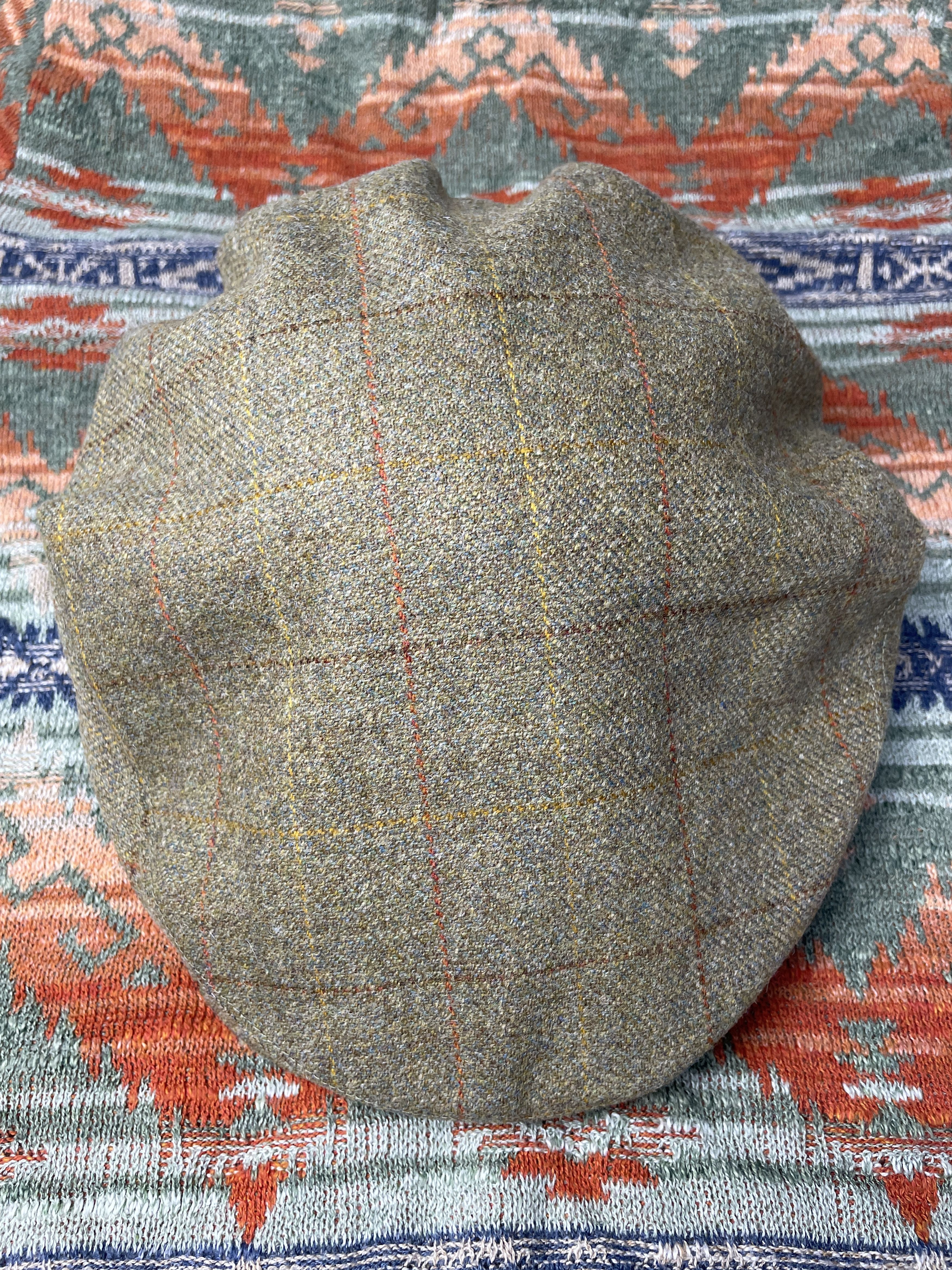 RRL Ralph Lauren RRL Ralph Lauren Wool Tweed Flat Cap Beret Hat Peaked Cap Size ONE SIZE - 4 Thumbnail