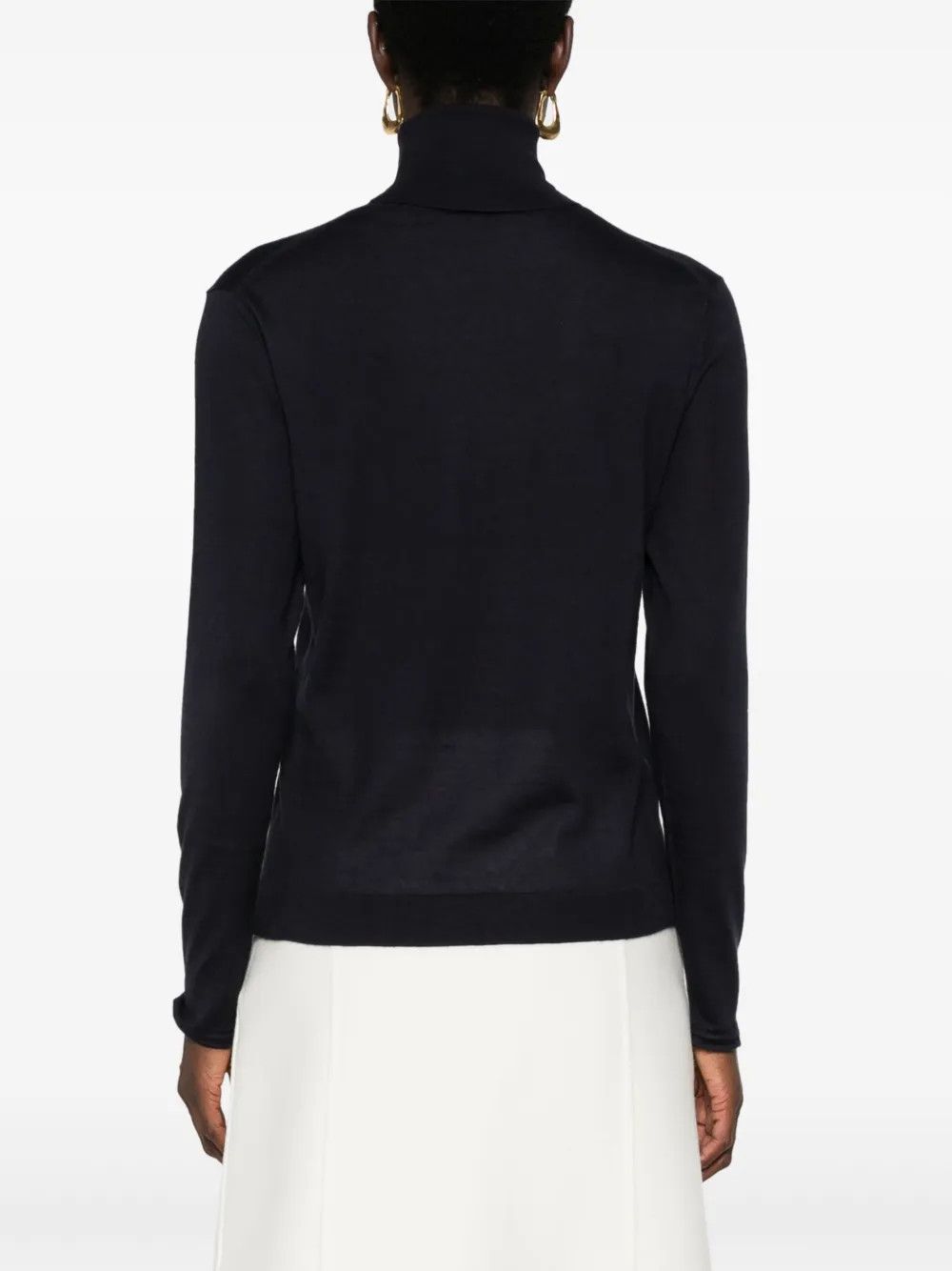 Tom Ford o1y0226 Turtleneck Sweater in Midnight Blue Size M / US 6-8 / IT 42-44 - 4 Thumbnail