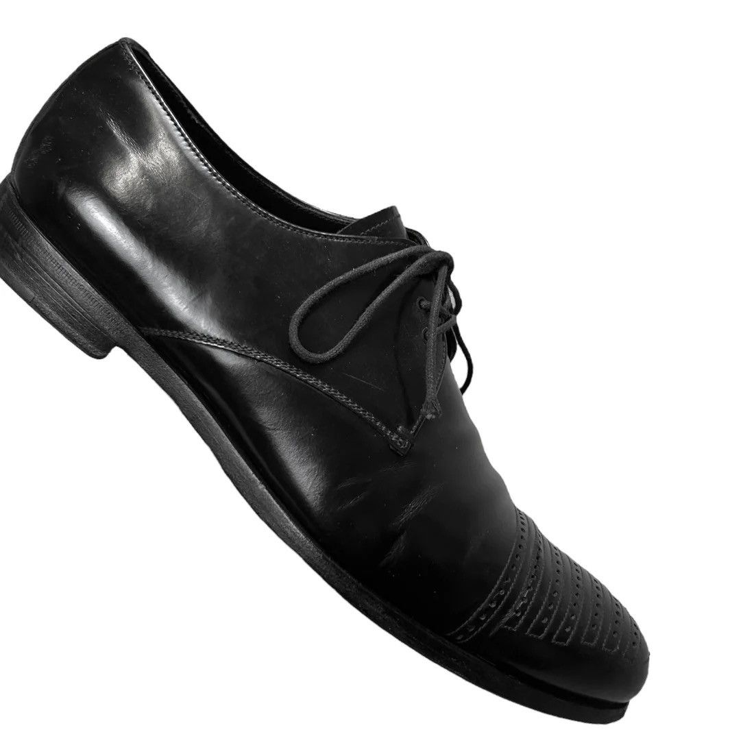 Prada Prada Perforated Toe Derbies - AW07 Size US 8.5 / EU 41-42 - 4 Thumbnail