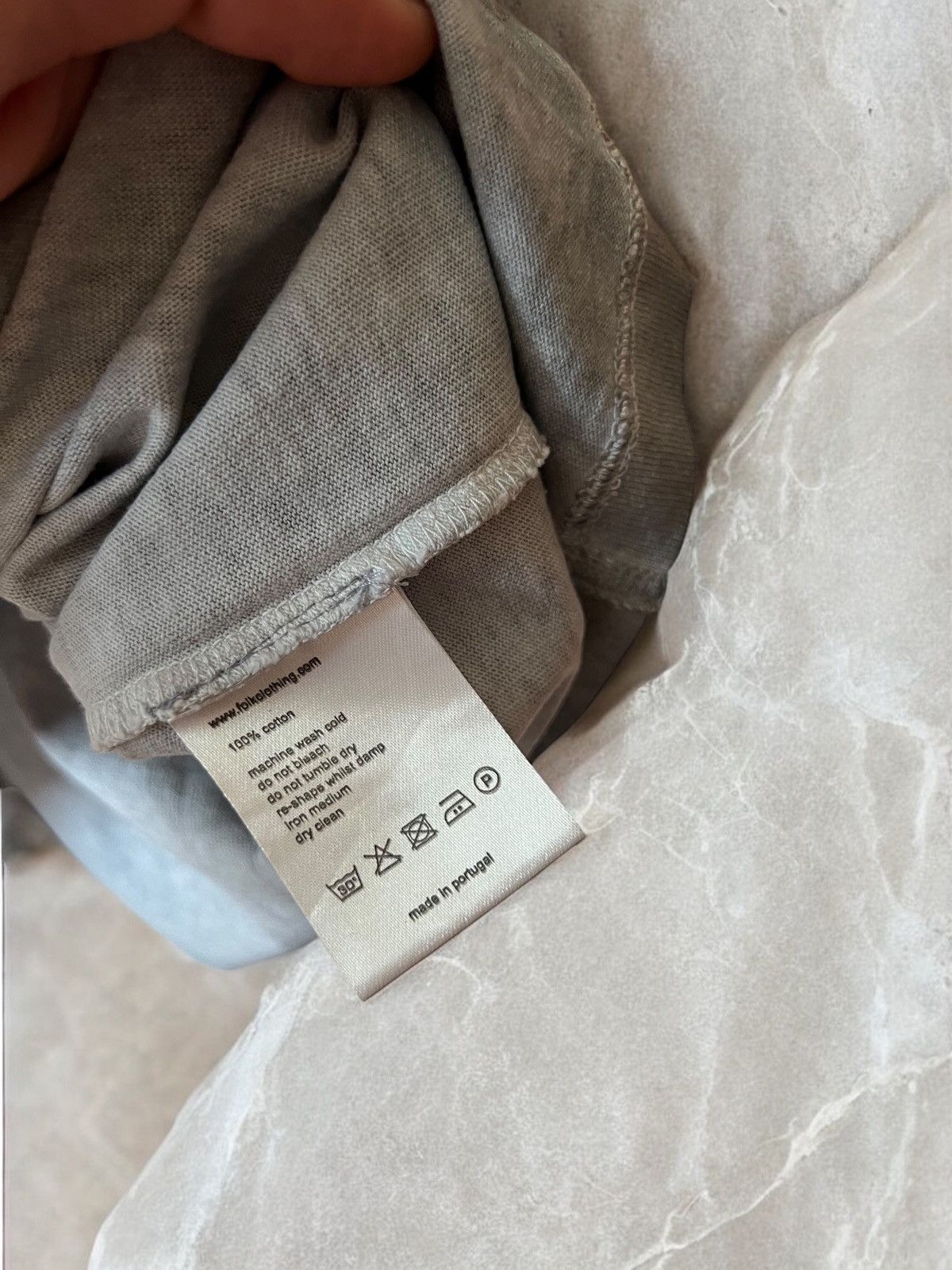 Folk × Vintage FOLK STONE WASHED T SHIRT TEE GREY TEE HERITAGE DYED GARMENT Size US L / EU 52-54 / 3 - 8 Thumbnail