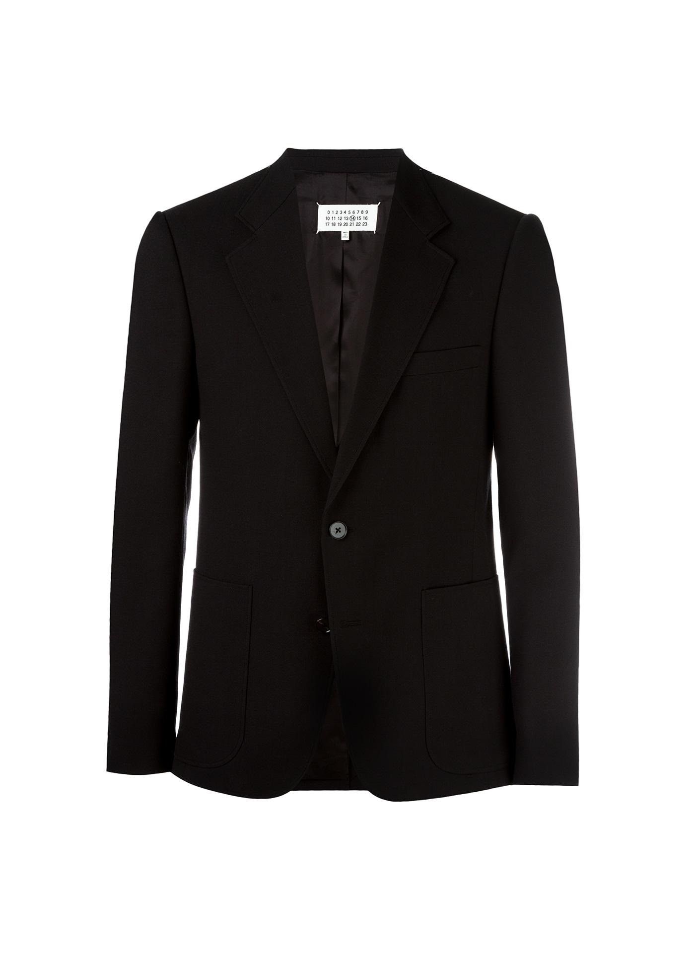 Maison Margiela Margiela FW17 Classic Blazer - Black Wool Size US S / EU 44-46 / 1 - 4 Thumbnail