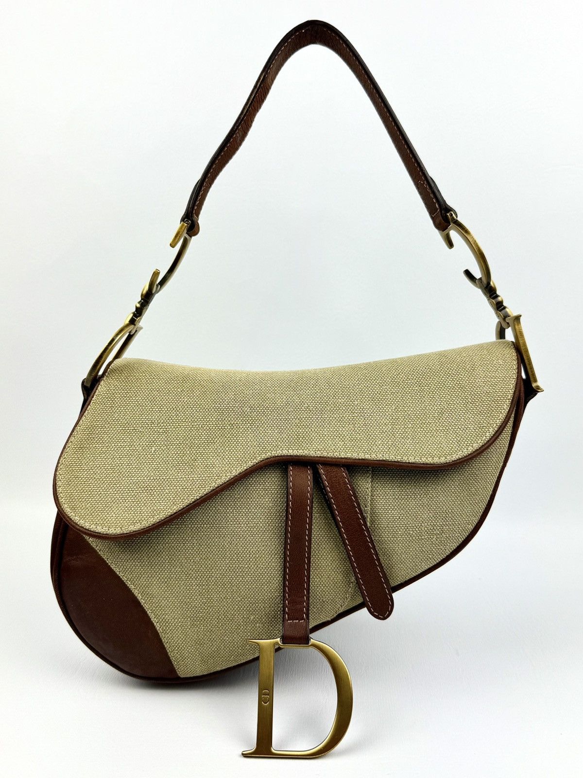 Dior Dior - John Galliano - SS/03 - Khaki & Brown - Saddle Size ONE SIZE - 1 Thumbnail