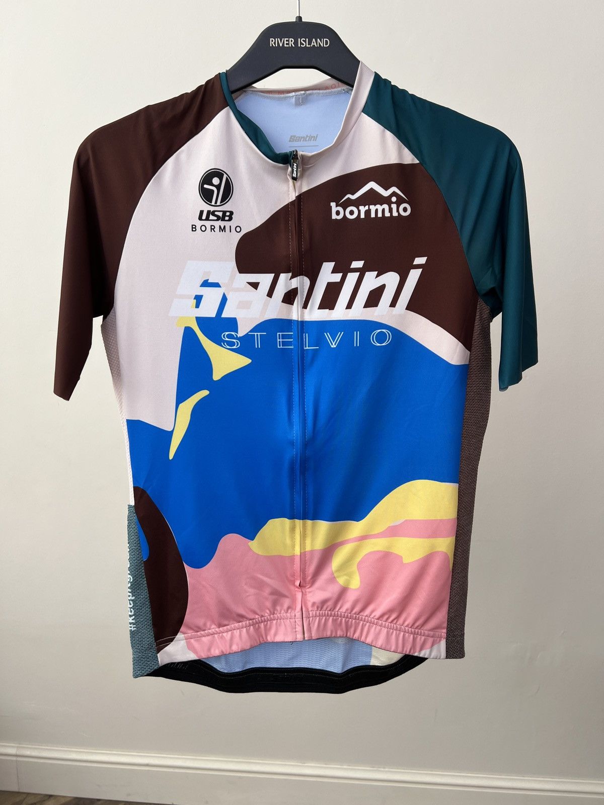 Other Vintage Santini Cycling Jersey Size US L / EU 52-54 / 3 - 2 Thumbnail