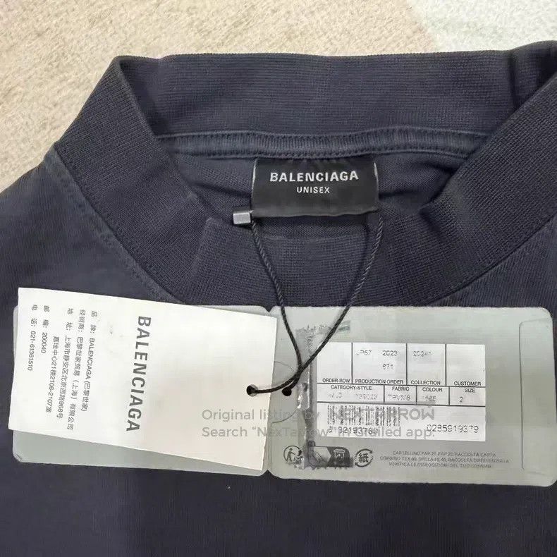 Balenciaga Balenciaga Solid Color Pattern Print Round Neck Short Slee Size US M / EU 48-50 / 2 - 3 Thumbnail