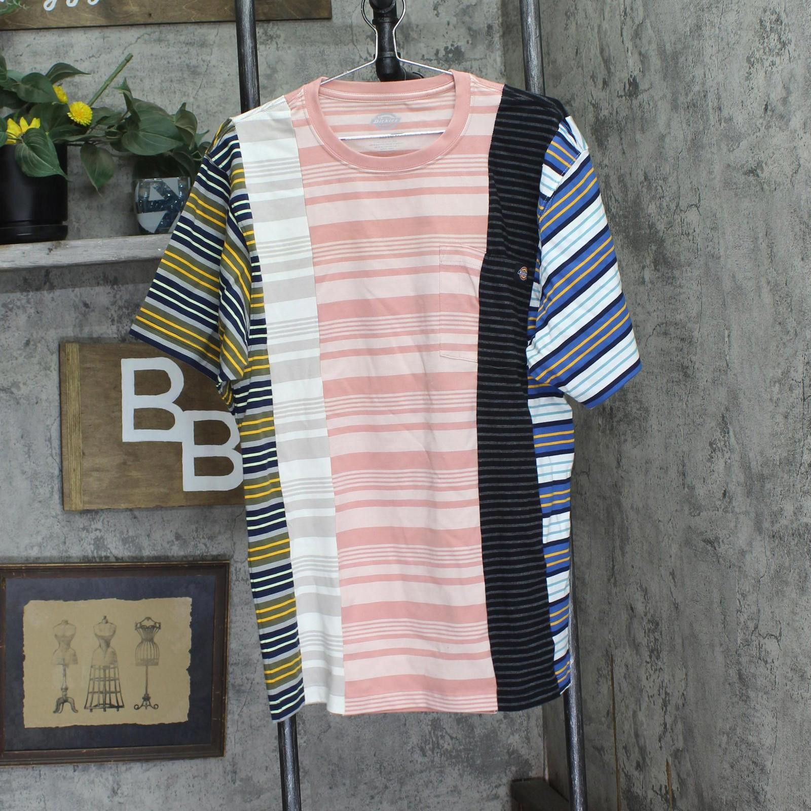 Dickies New Dickies Womens Baggy Pocket Utility Tee Pink Multi 5 Xl Size XL / US 12-14 / IT 48-50 - 1 Thumbnail
