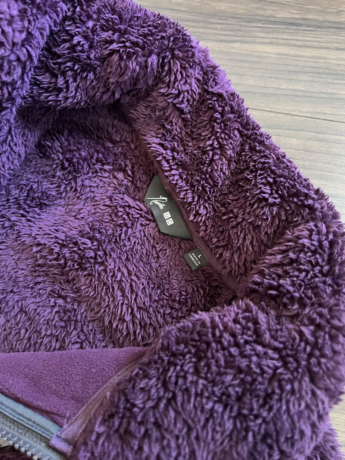 Needles × Uniqlo Cozy Purple Fleece Jacket Size US L / EU 52-54 / 3 - 2 Thumbnail