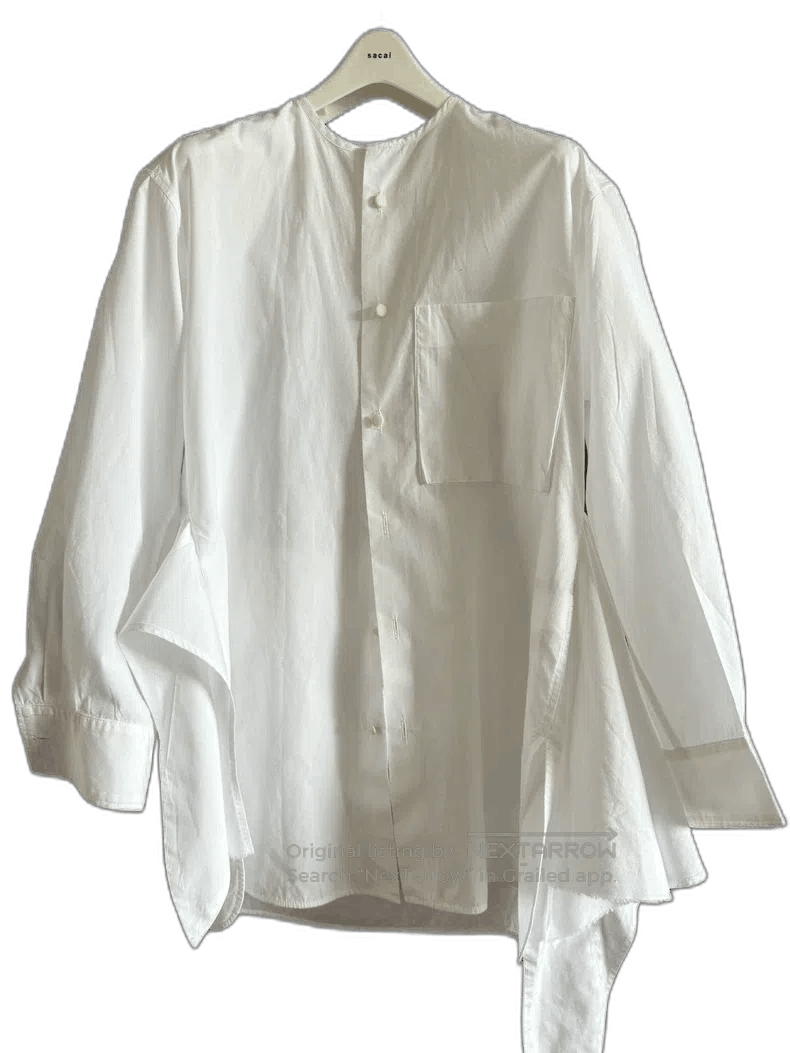Y's Y'S Yohji Yamamoto White Collarless Shirt Size US M / EU 48-50 / 2 - 1 Thumbnail