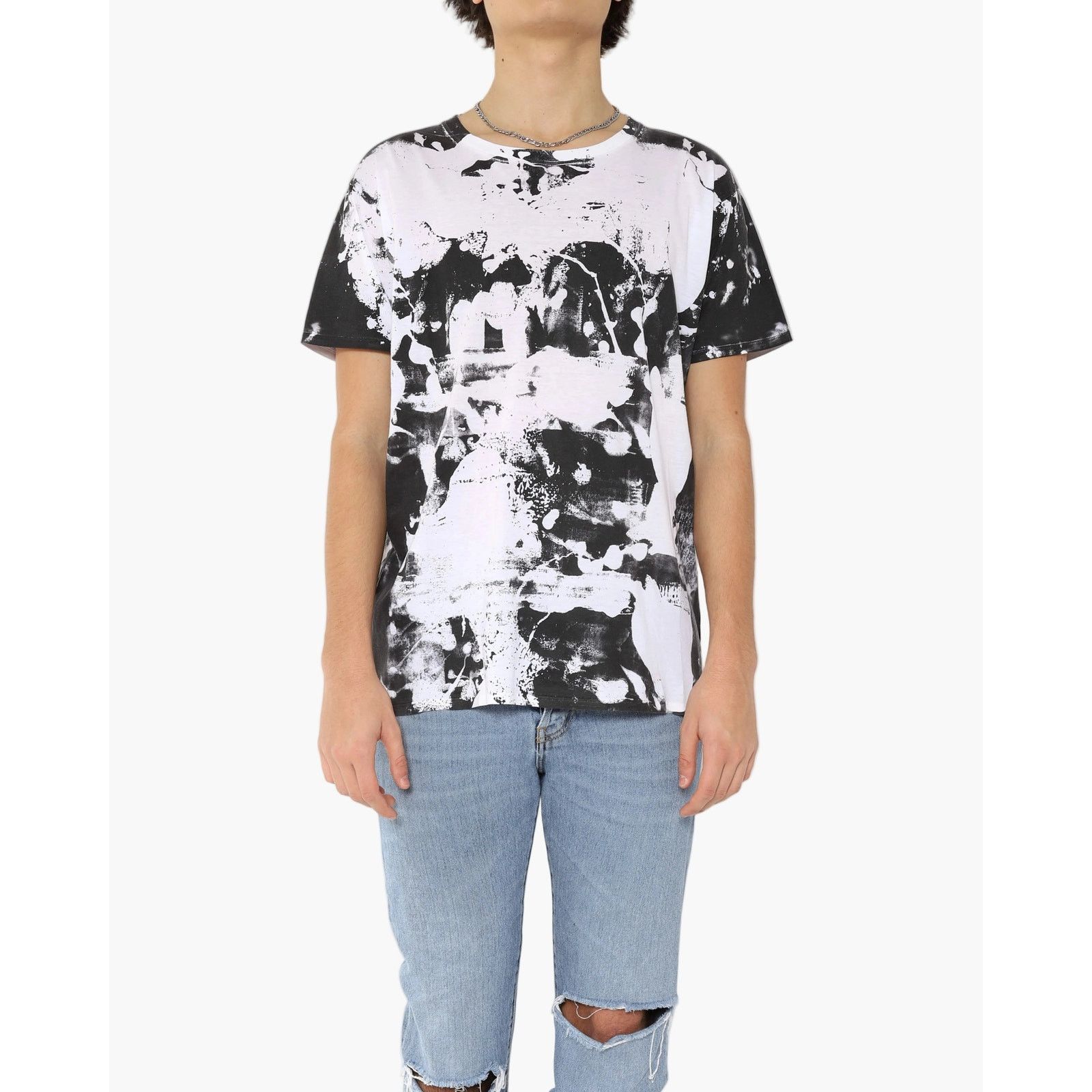 Saint Laurent Paris FW13 Tie-Dye Printed Short Sleeve T-Shirt Size US XS / EU 42 / 0 - 1 Thumbnail