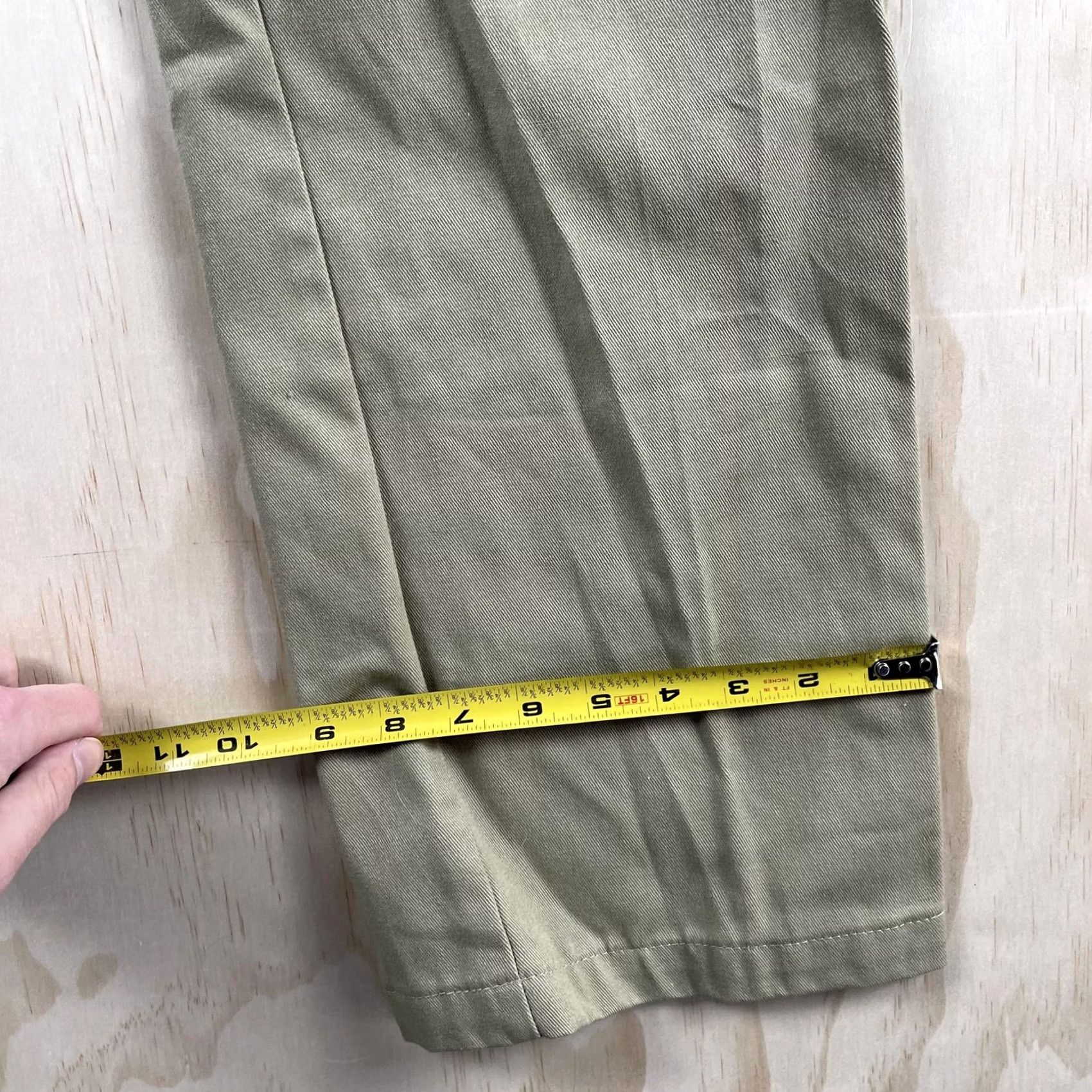 Dickies Dickies Pants Mens 10 Reg Beige Chino Flat Front Straight Leg Casual Workwear Mens Regular Large Beige Chino Straight Leg Dickies 774 Original Fit Size US 31 - 5 Thumbnail