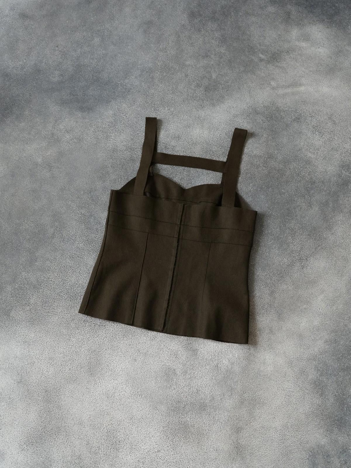 Miu Miu F/W 2006 Miu Miu Runway Wool Corset Cropped Top Size XS Size XS / US 0-2 / IT 36-38 - 6 Thumbnail