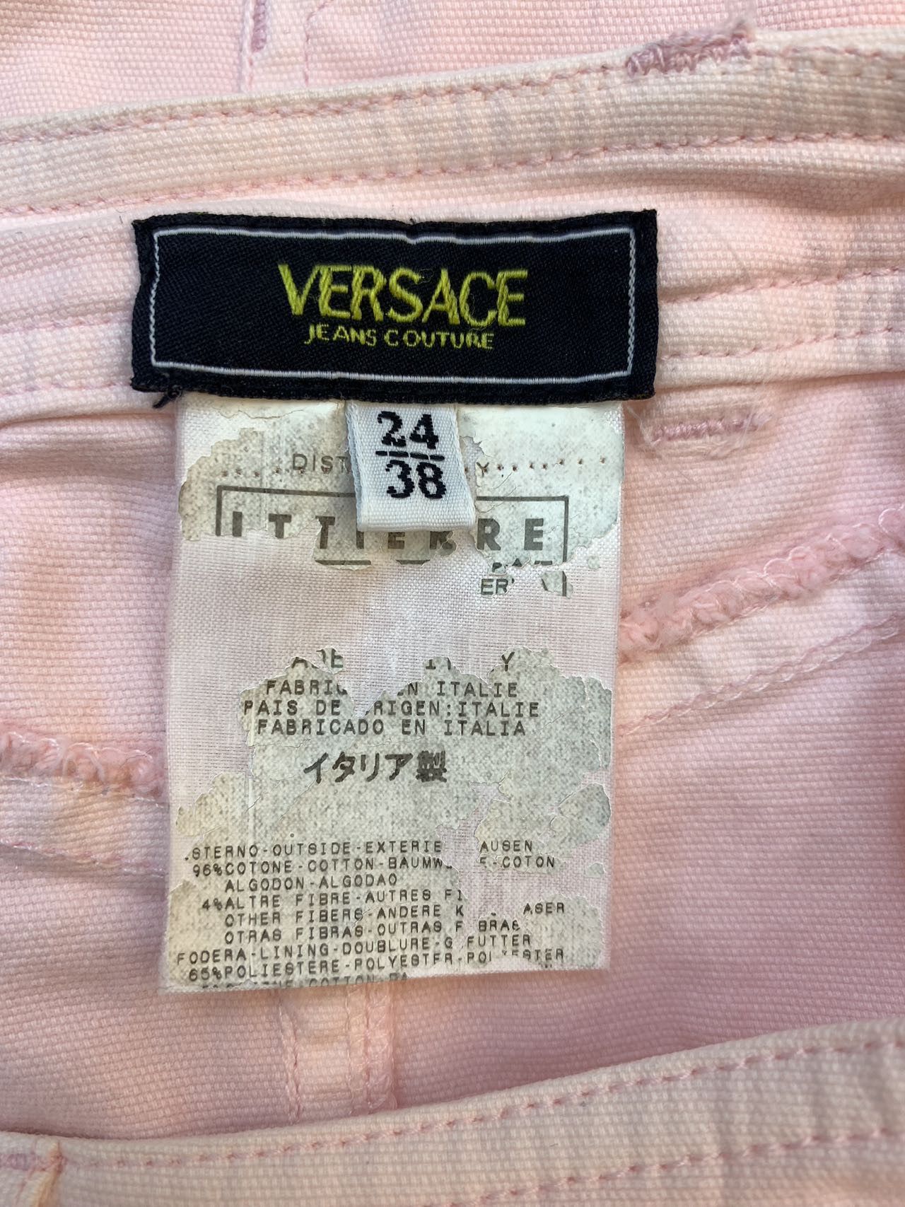 Versace Versace Pink Buckle Design Midi Skirt K26WX Size 26" / US 2 / IT 38 - 5 Thumbnail