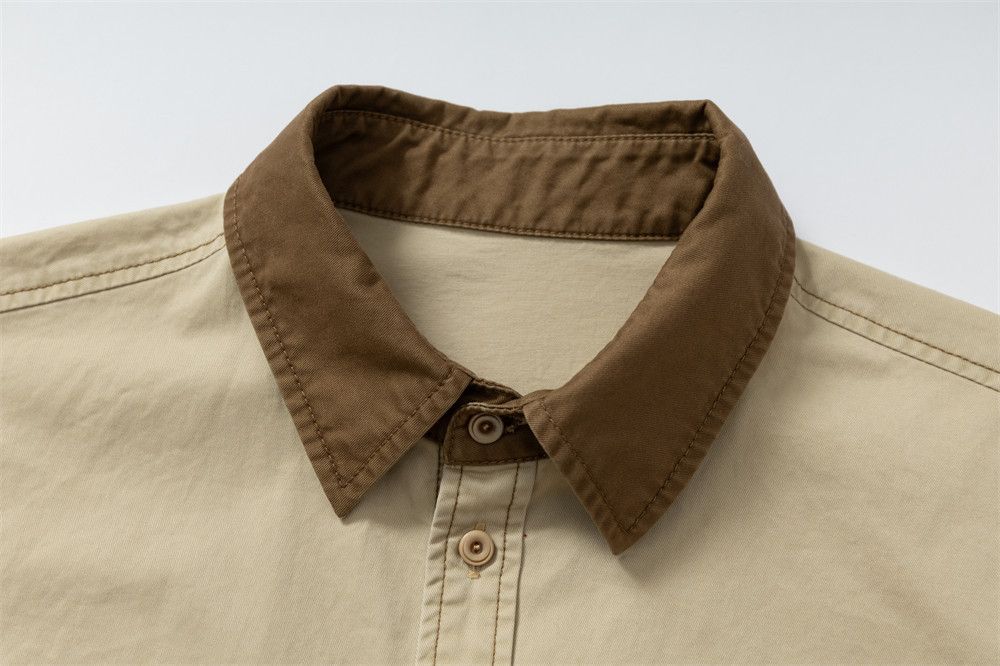 Japanese Brand Japanese retro style men's collared loose work shirt Size US M / EU 48-50 / 2 - 3 Thumbnail