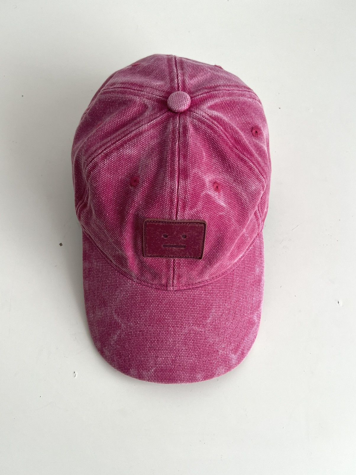 Acne Studios 🔥Acne Studios Pink Faded Canvas Heavy Leather Patch Cap Size ONE SIZE - 5 Thumbnail