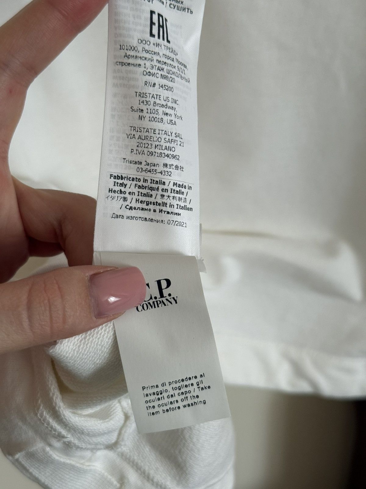 C.P. Company C.P. Company White Hooded Lens Sweatshirt – Size S Size US S / EU 44-46 / 1 - 7 Thumbnail