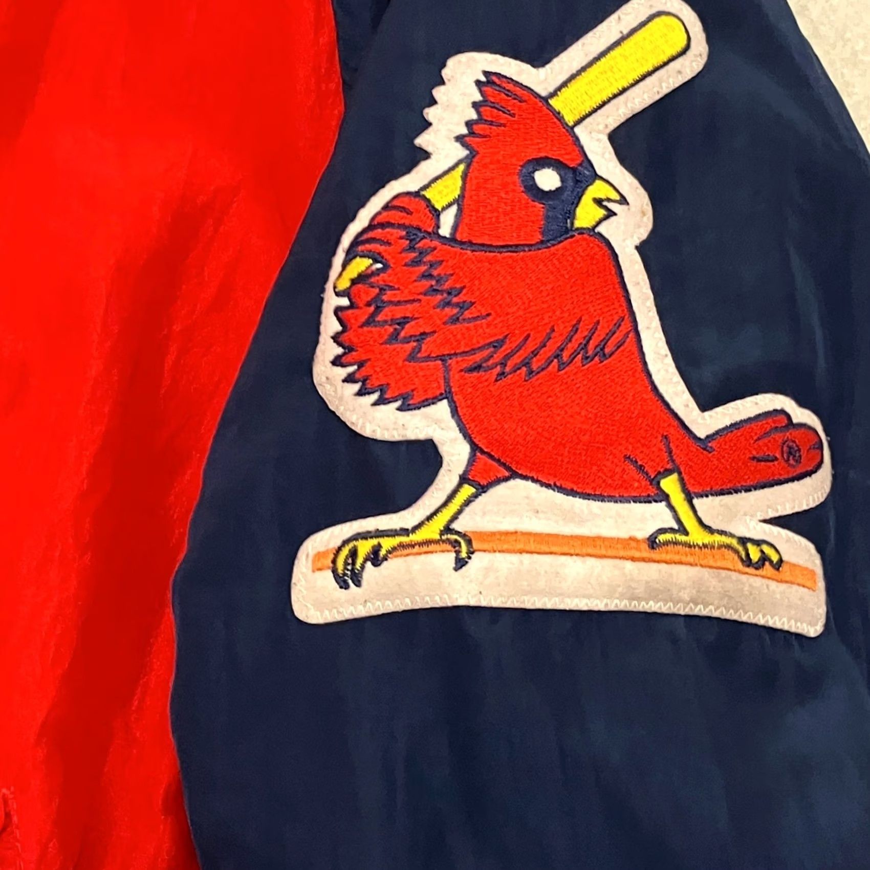 Starter VINTAGE Starter Diamond St Louis Cardinals Jacket Mens L Red MLB Bomber Jacket Size US L / EU 52-54 / 3 - 4 Thumbnail