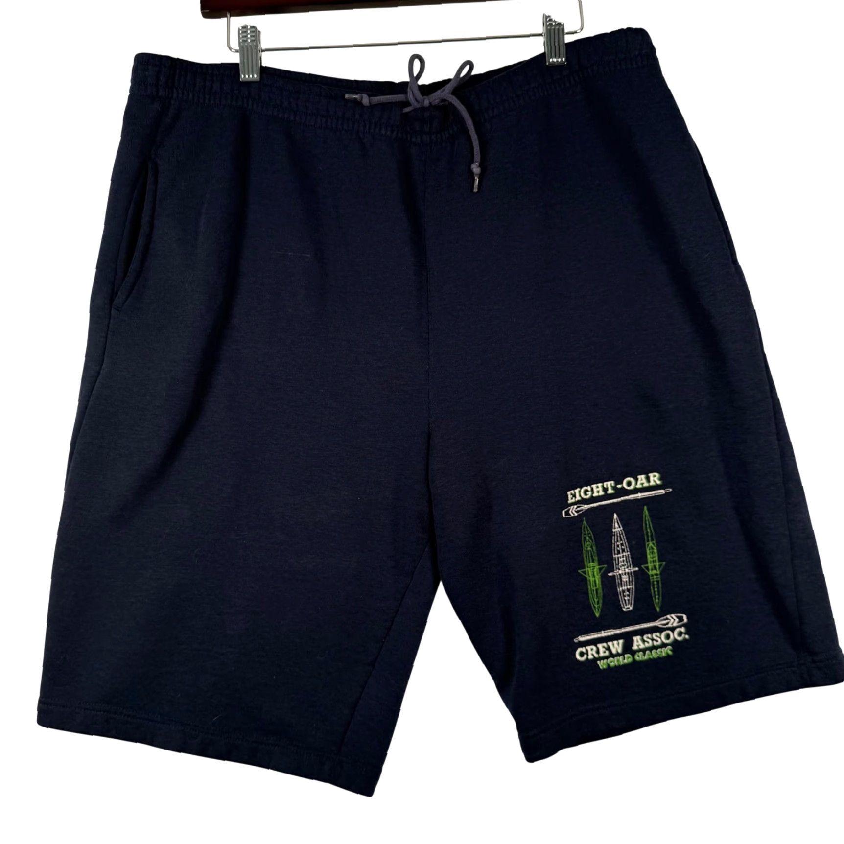 Gap Gap Mens XL Sweat Shorts Navy Blue Eight-Oar Crew Assoc Graphic Rowing Athletic Shirt? Size US 36 / EU 52 - 2 Thumbnail