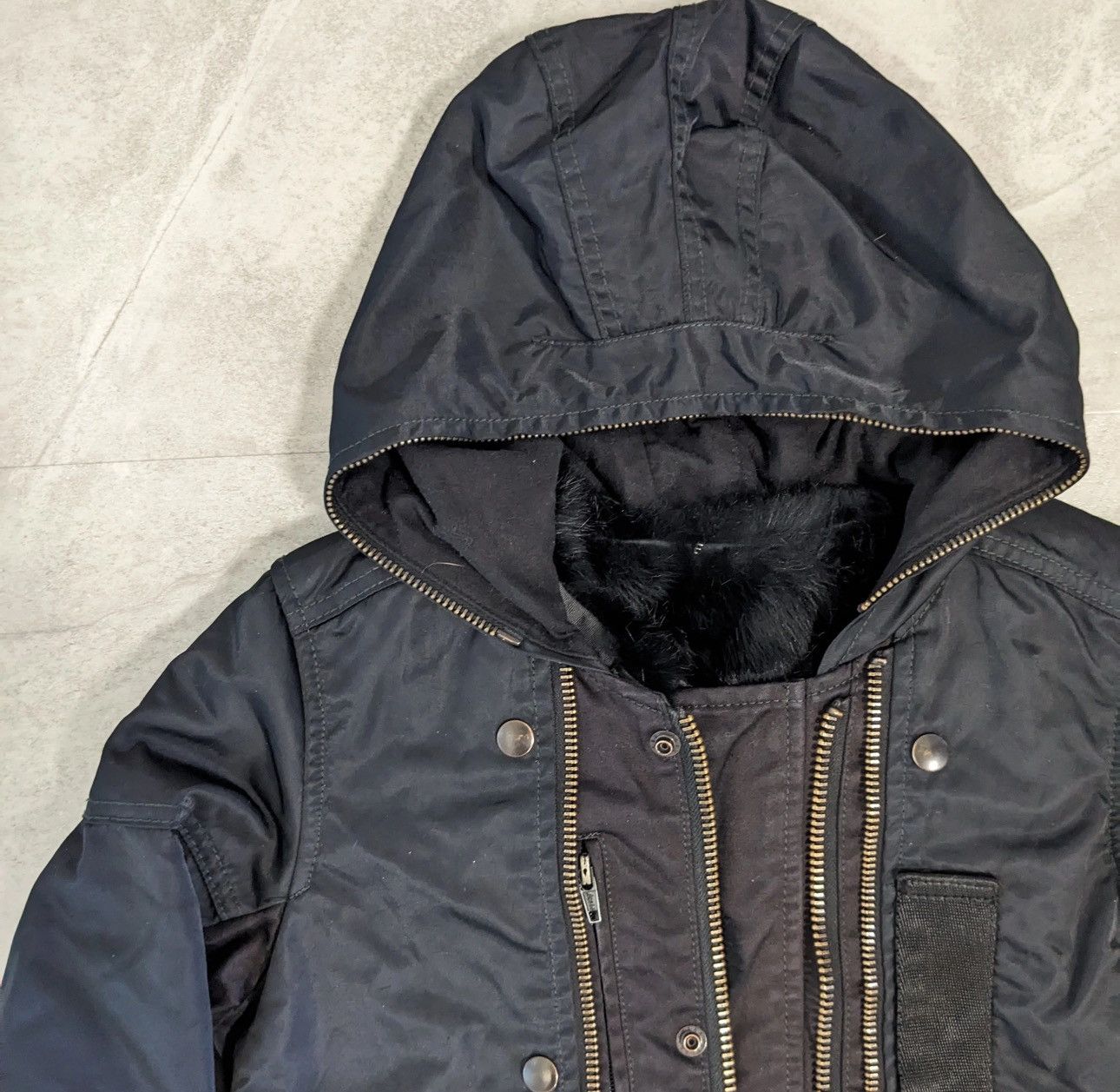 Japanese Brand × Vintage жизнь rebuilded fur incoated gimmick jacket Size US S / EU 44-46 / 1 - 4 Thumbnail