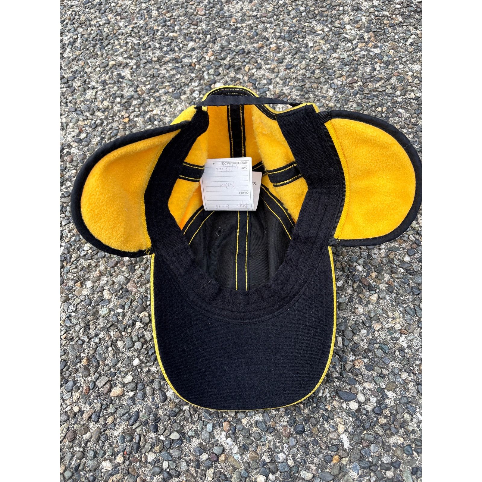 Pacific Trail Y2K SAMPLE hat Pacific Trail yellow flap hat youth 8-18 Size ONE SIZE - 5 Thumbnail