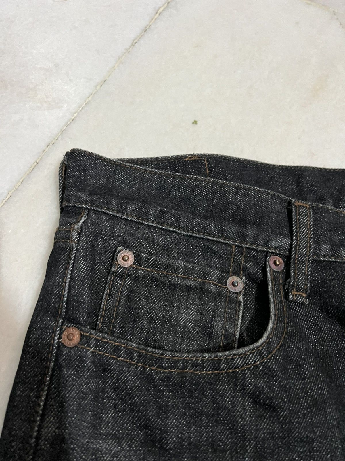 Japanese Brand 🌈Baggy Vintage Bobson Jean Size US 29 - 6 Thumbnail