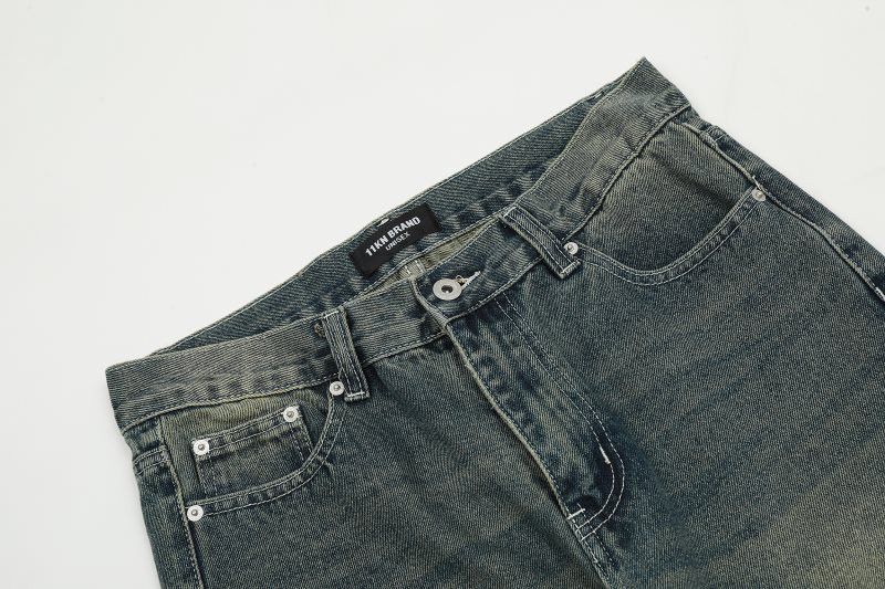 Japanese Brand Street casual solid color distressed flared casual jeans Size US 32 / EU 48 - 3 Thumbnail